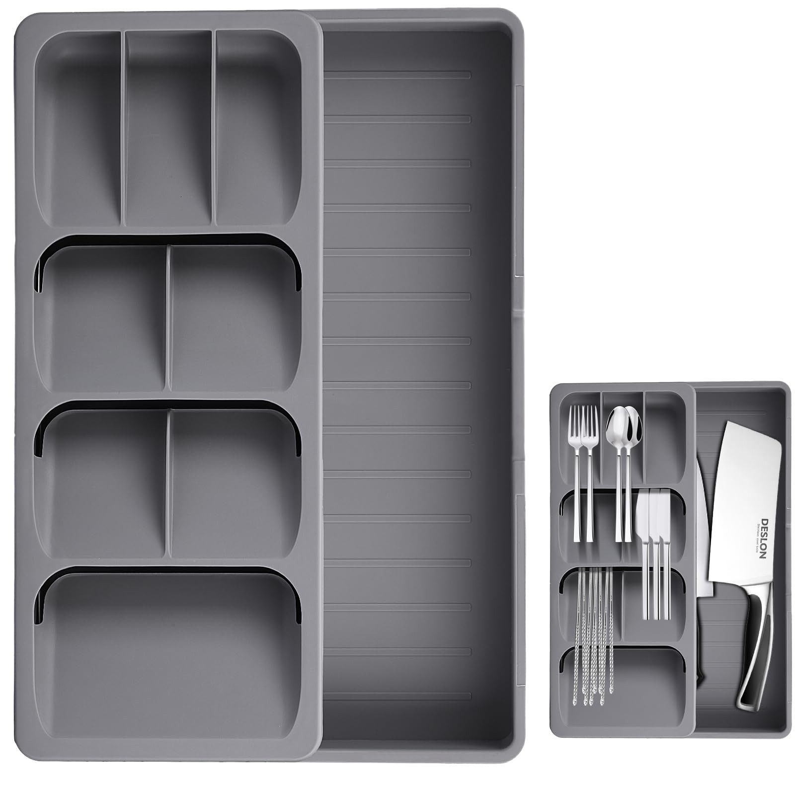 Kityhome Besteckeinsatz Besteckkasten für schubladen 40 cm,Schubladeneinsat günstig online kaufen