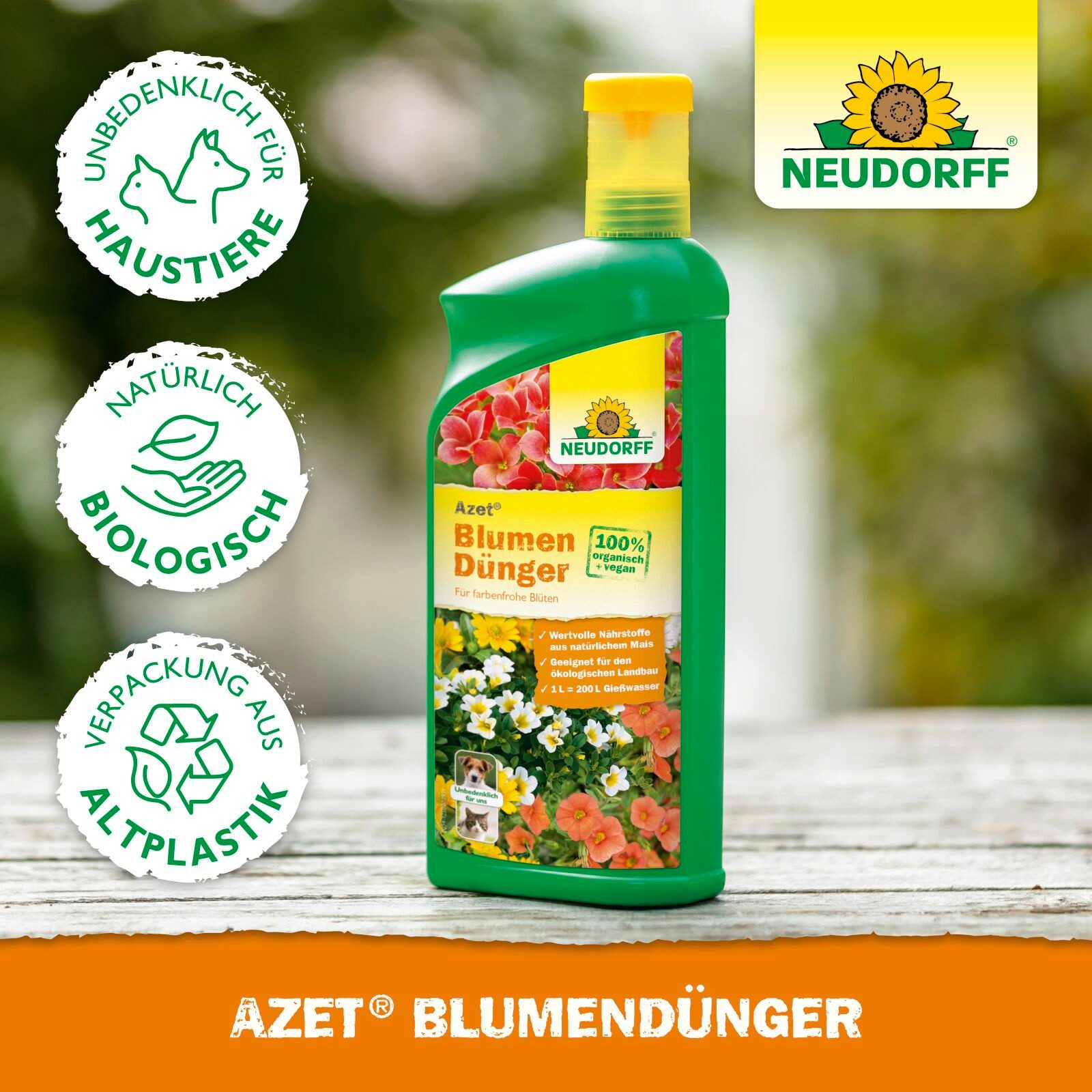 Neudorff Blumendünger Azet BlumenDünger - 250 ml