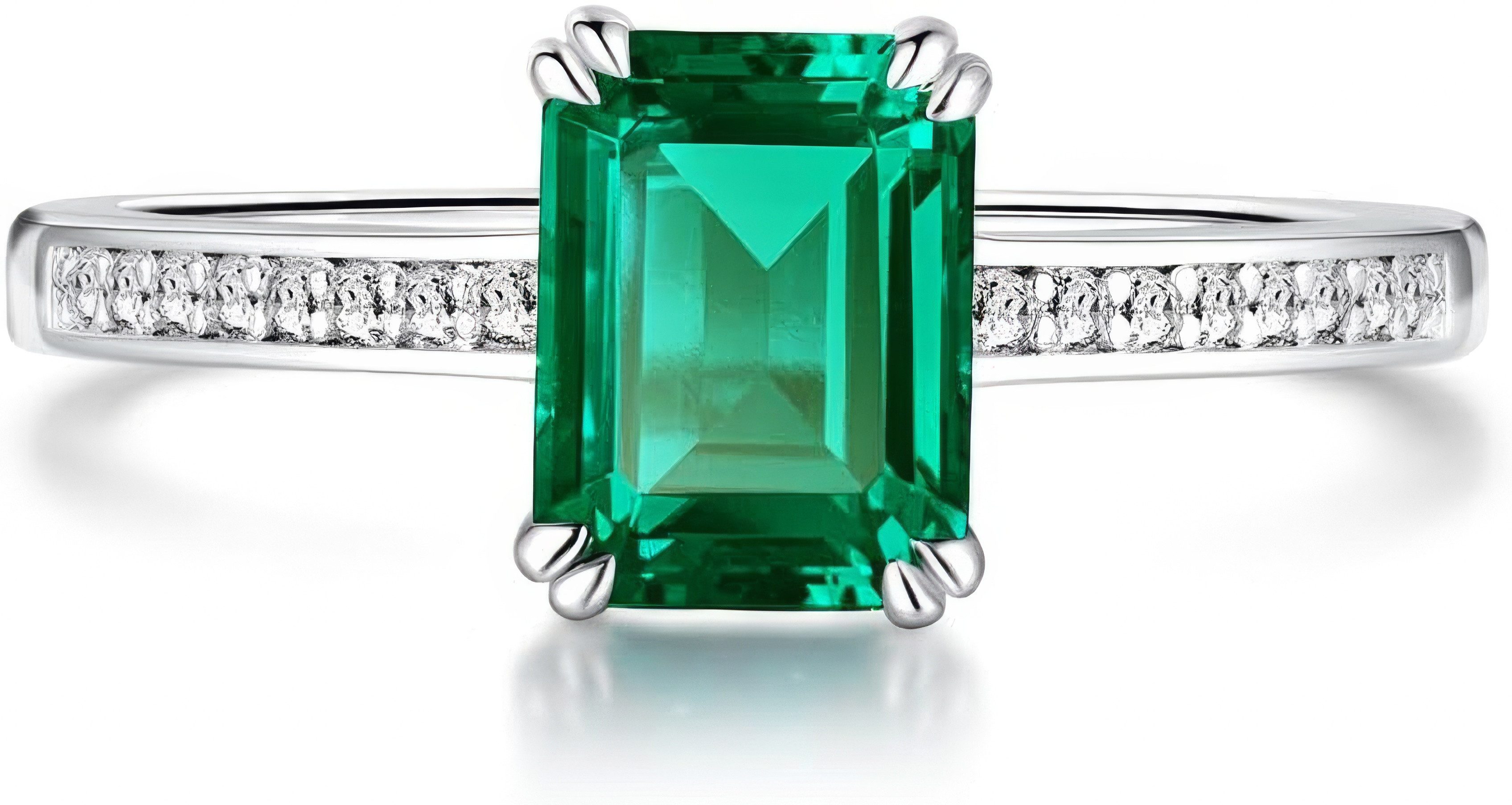 Jumpeak Diamantring edelstein ring,2ct ring mit grünem stein,ring frauen,14K Gold ring, geschenk zur kommunion,damen geschenk,geschenk für frau