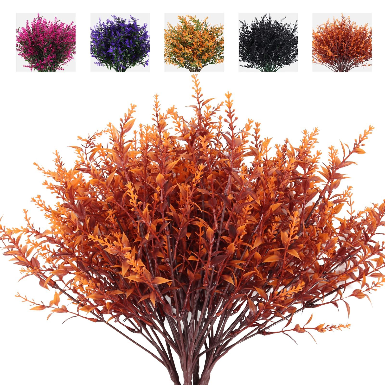 Kunstblumenstrauß 8 Bündel Künstliche Herbstblumen Künstlich Herbststrauß Herbst Deko, Diwzbyn, Herbst Balkonpflanzen Herbstzweige für Drinnen Draußen Garten Tisch