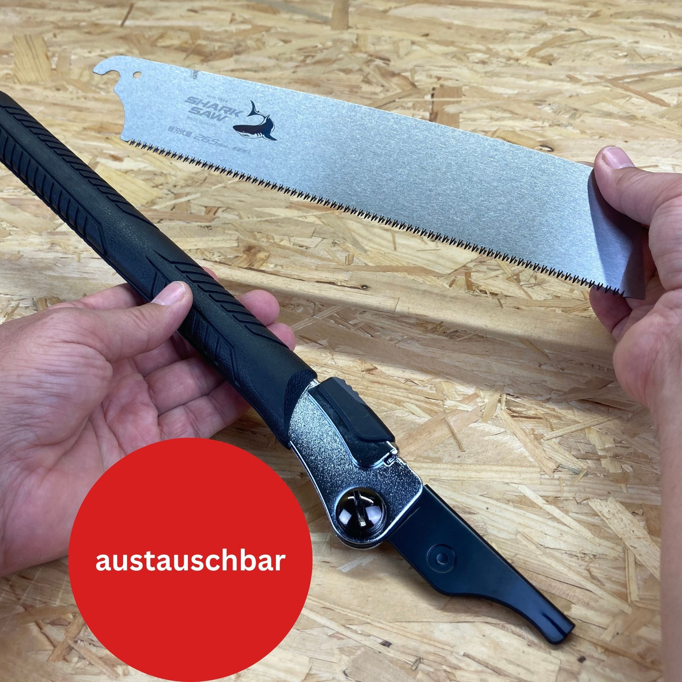 FAMEX Japansäge 5525 Profi Klappsäge 265mm (Handsäge), Made in Japan, 15 TPI, fein