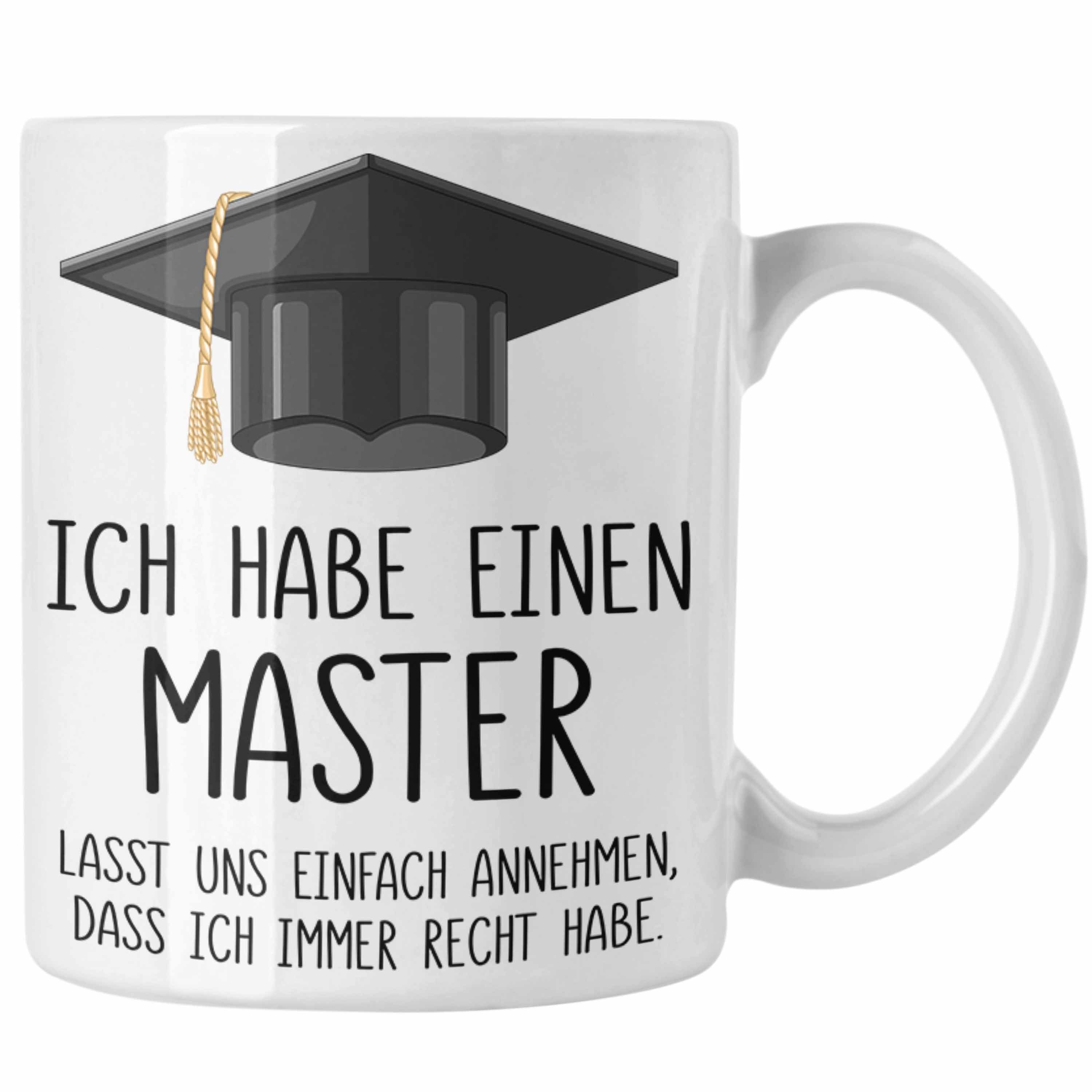 Trendation Tasse Trendation - Master Bestanden Geschenk Abschluss Tasse Spruch Master G