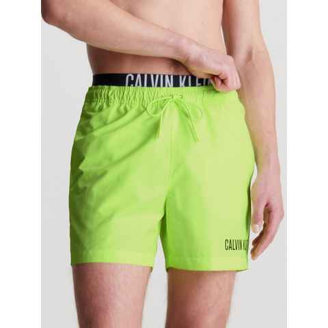 Calvin Klein Swimwear Badeshorts MEDIUM DOUBLE WB mit doppeltem Bund