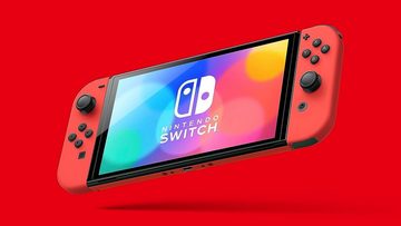 Nintendo Switch Nintendo Switch OLED - Mario Edition Rot - Handheld Spielekonsole (inkl. Joy-Con)