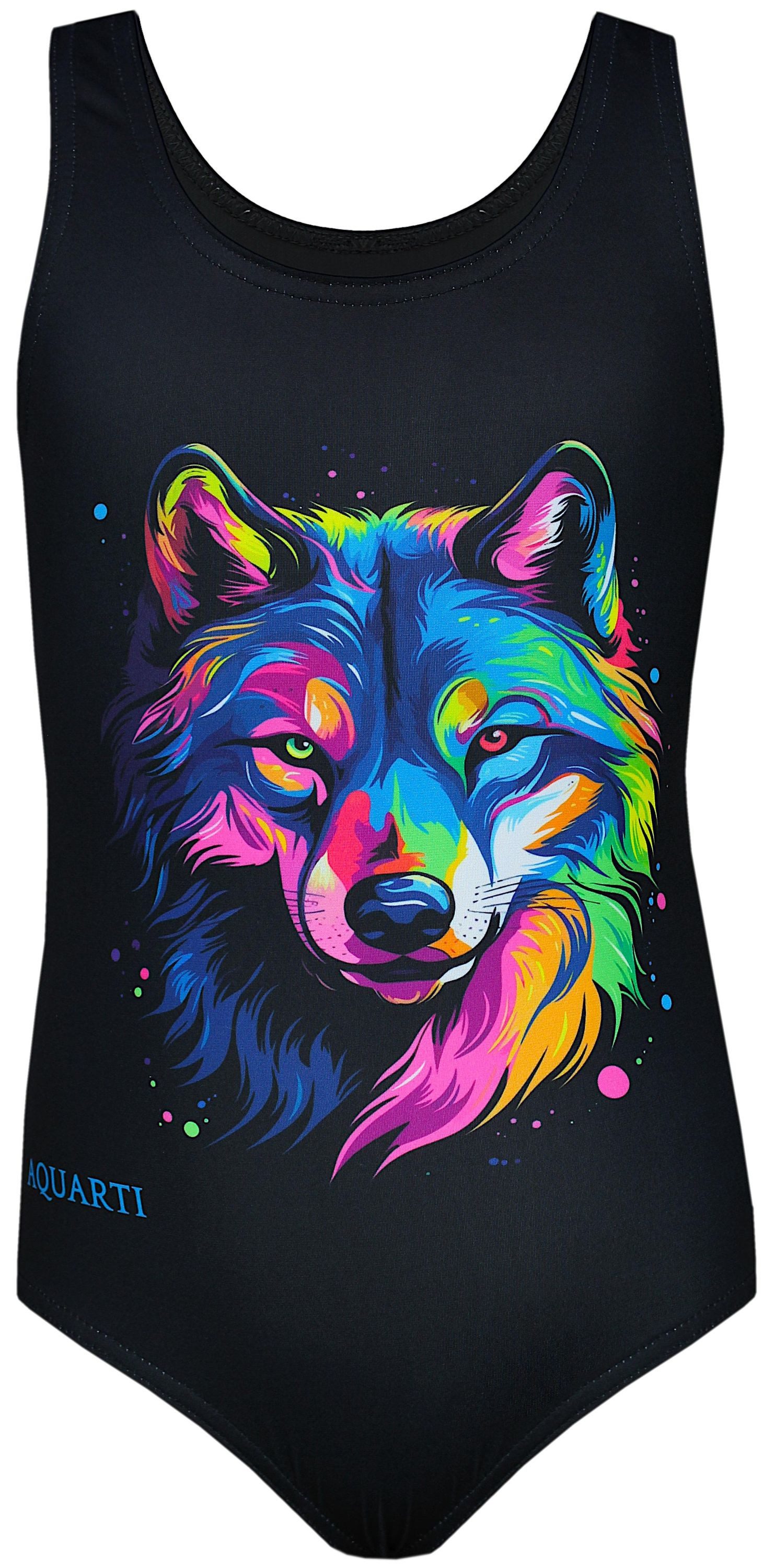 Aquarti Badeanzug Aquarti Mädchen Badeanzug mit Ringerrücken Print