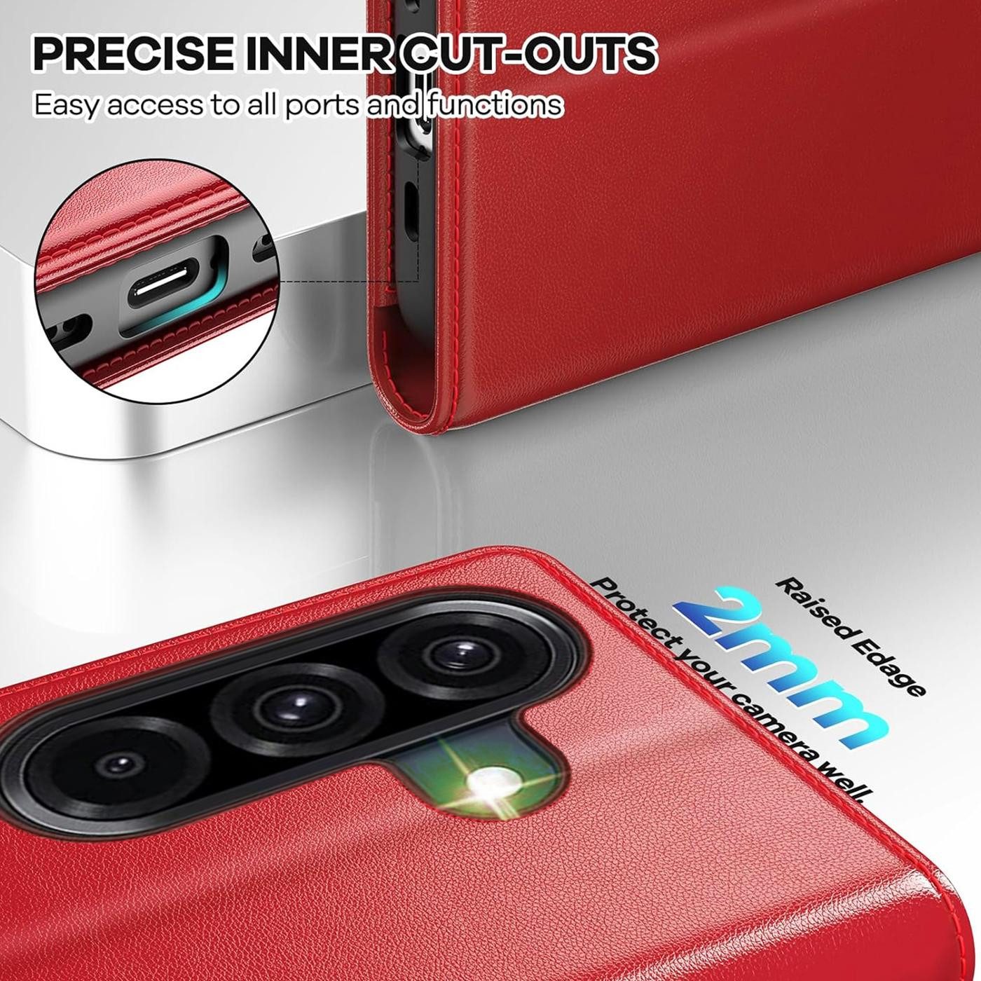 CoolGadget Handyhülle Wallet Klapp Tasche Book Case für Samsung Galaxy A27 5G, Hülle Klapphülle Flip Cover Etui Schutzhülle – Bild 4 von 5