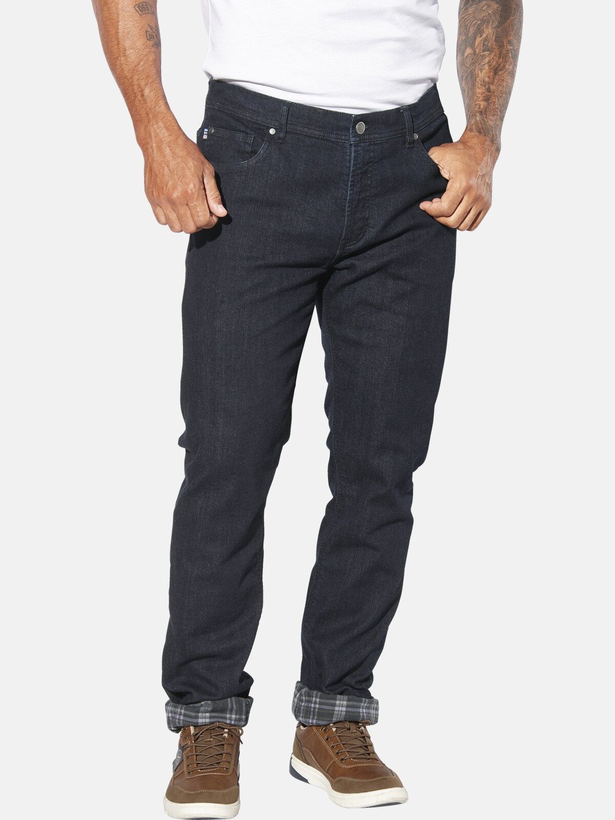 Jan Vanderstorm Thermojeans GUNNSTAD im Karo-Design