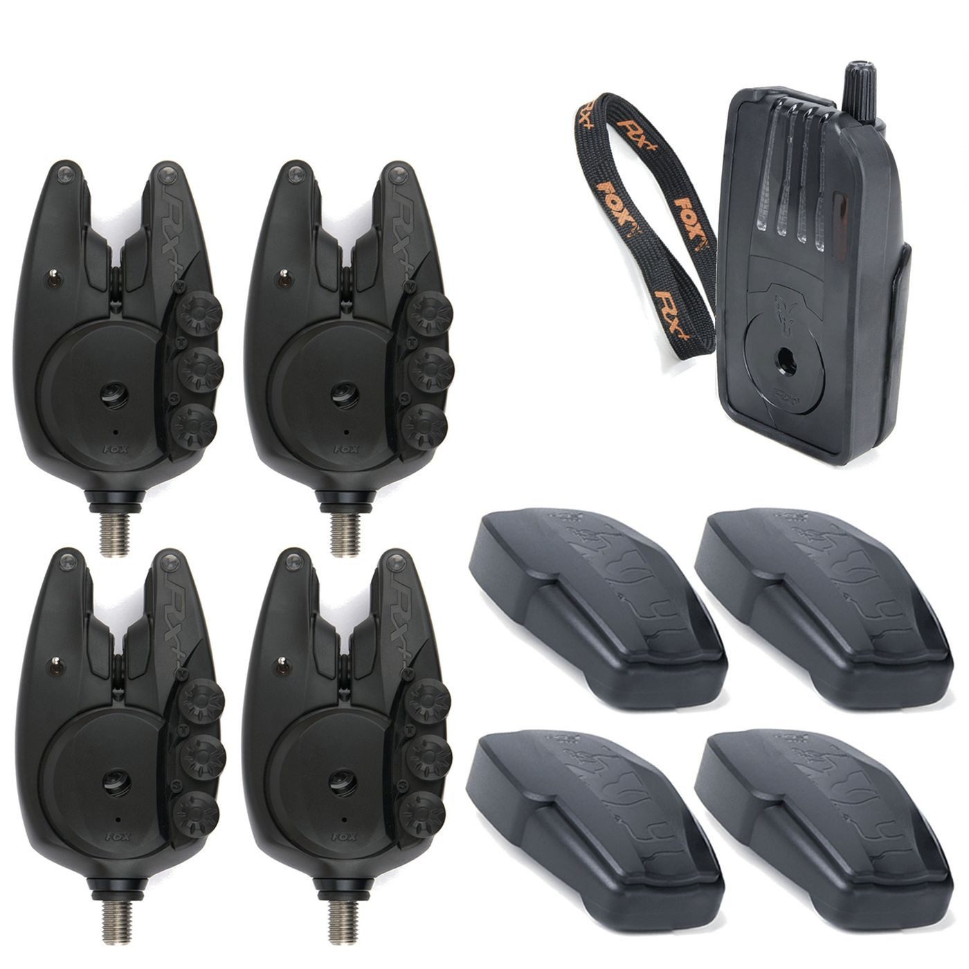 FOX International elektronischer Bissanzeiger Fox Micron RX+ 4 Rod Set - 4 Bissanzeiger + 1 Receiver