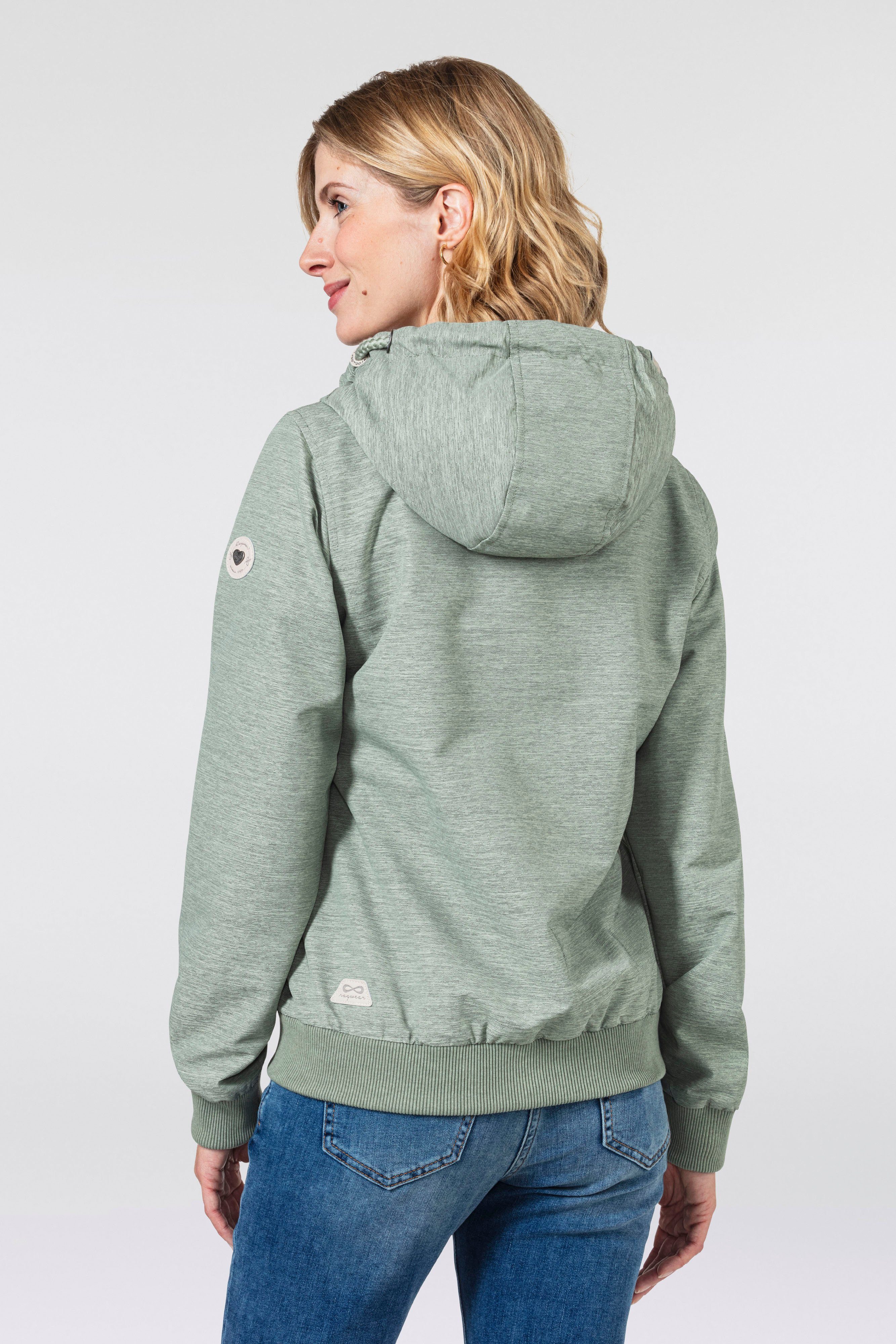 Ragwear Funktionsjacke NUGGIE OMBRE O Übergangsjacke aus wasserabweisendem Material