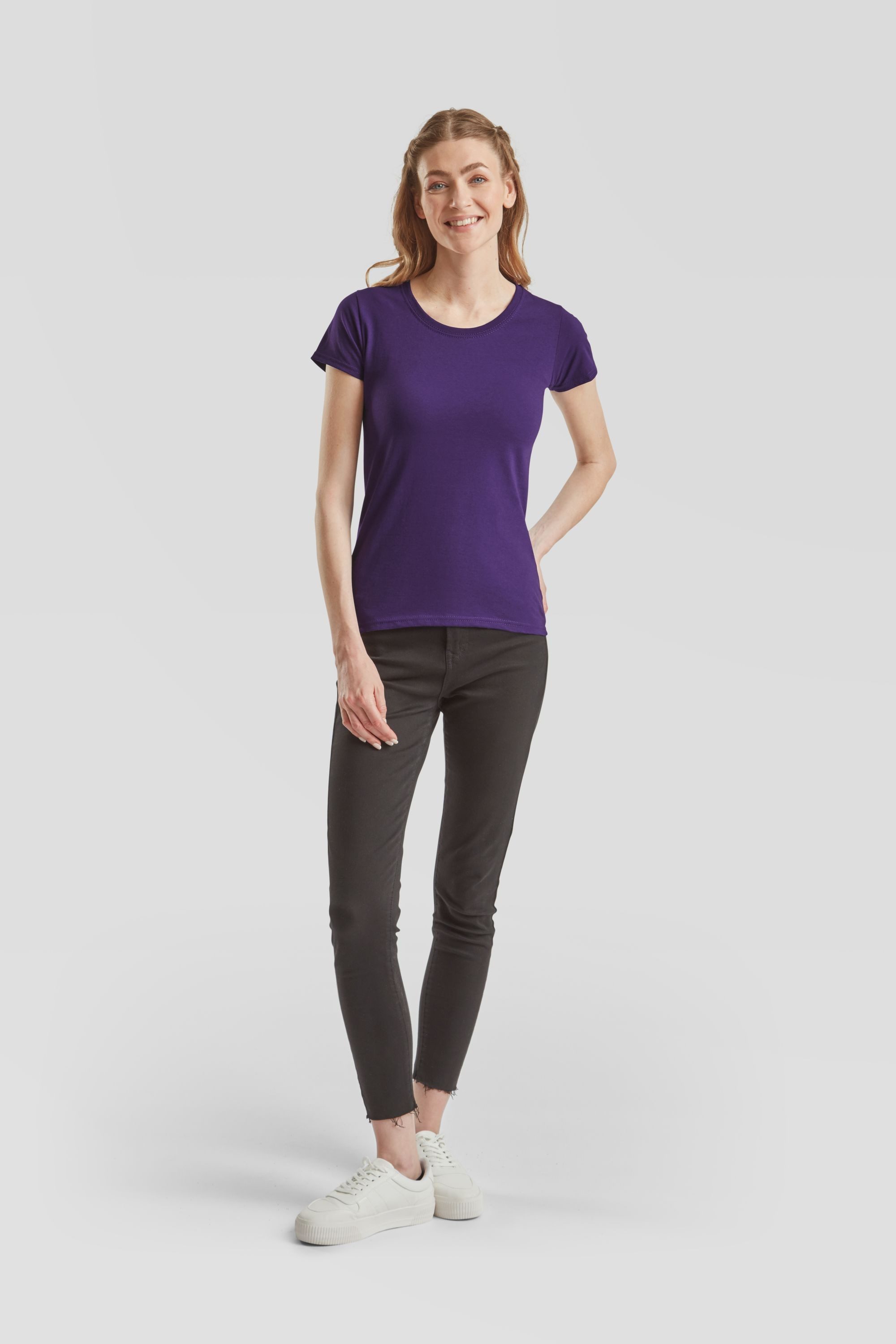 Fruit of the Loom Rundhalsshirt Fruit of the Loom Valueweight T Lady-Fit – Bild 2 von 5