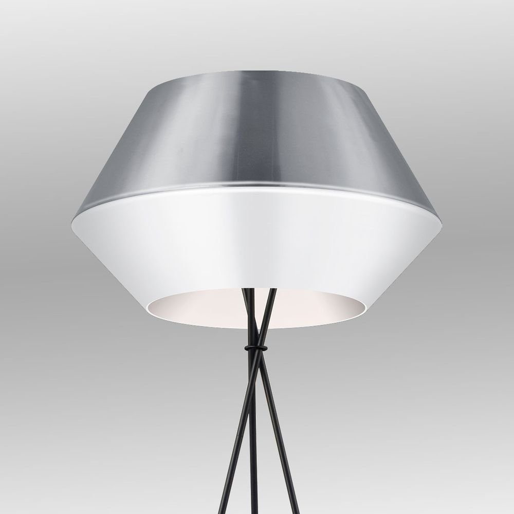 Stehlampe Warmweiß SkaDa 50cm s.luce Ø Stehleuchte Individuelle Weiß/Aluminium,