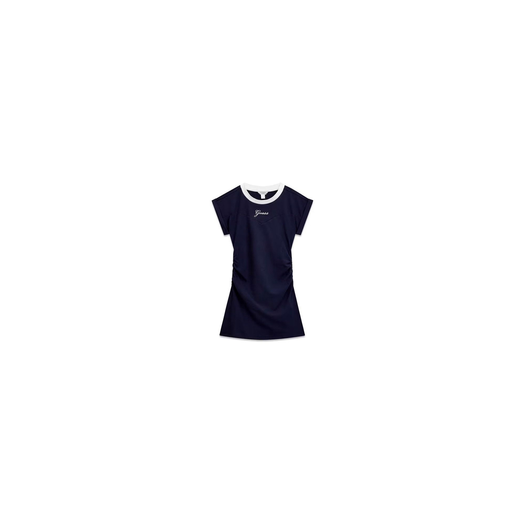 Guess Kids Jerseykleid Guess Mädchen Kleid mit Raffungen und Logo-Stickerei