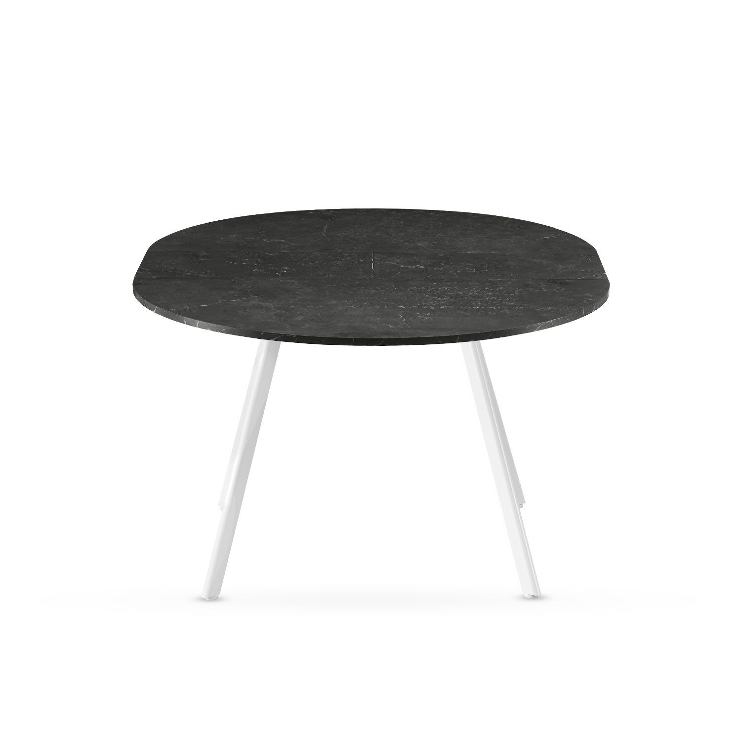 B&D home Esstisch TILL, ausziehbar 120-160 cm mit Butterfly-Einlage, Gestell in Schwarz/Weiß