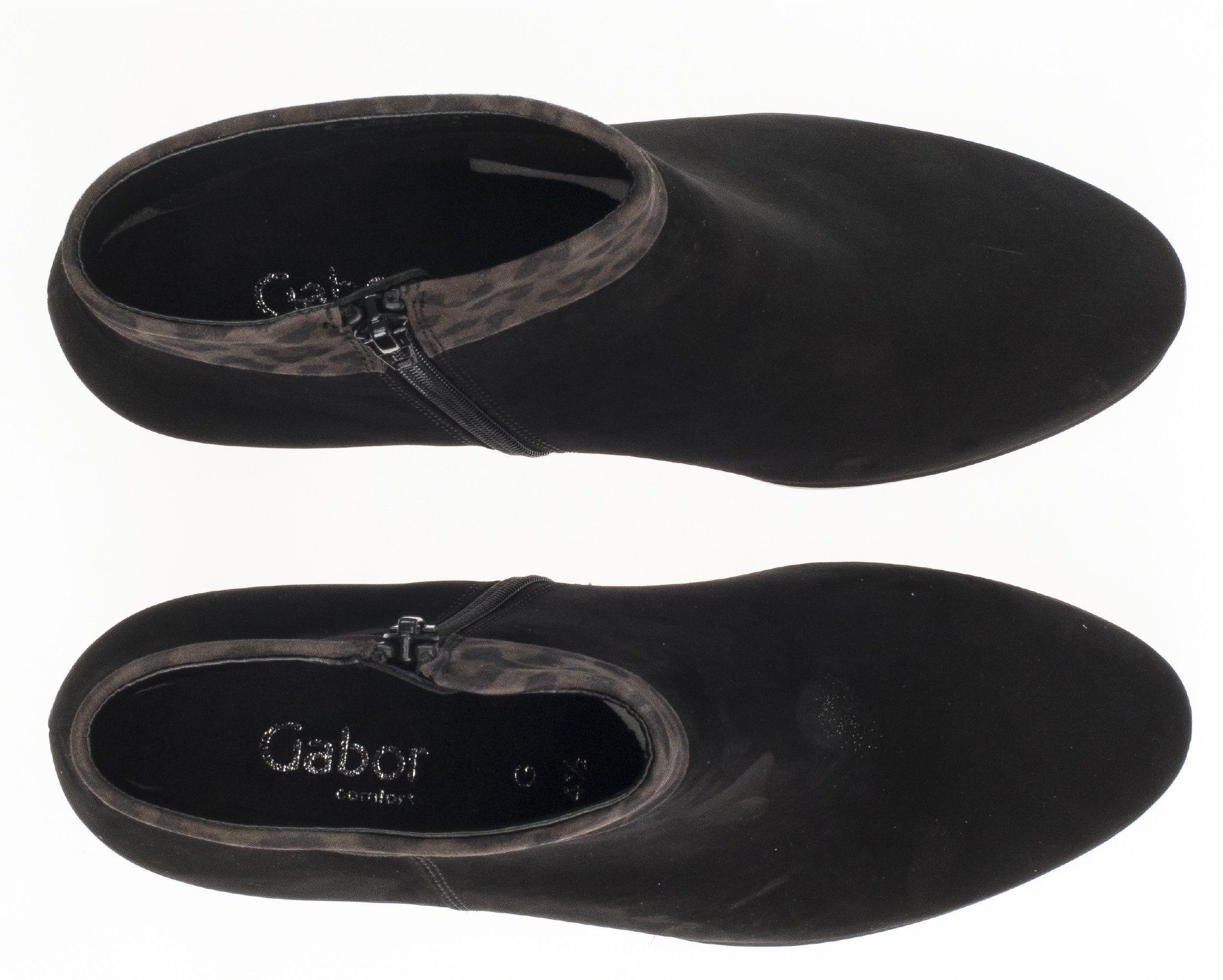 Schuhe Stiefeletten Gabor Stiefelette mit Schaftrand in Leo-Optik