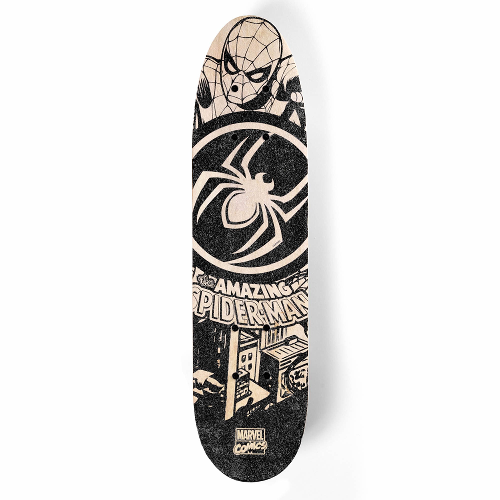 Spiderman Skateboard Spider-Man 61 cm – Kinder Holz Skateboard 24 Zoll Funboard, Kinder Skateboard, rutschfeste Oberfläche, 9-lagiges Ahornholz