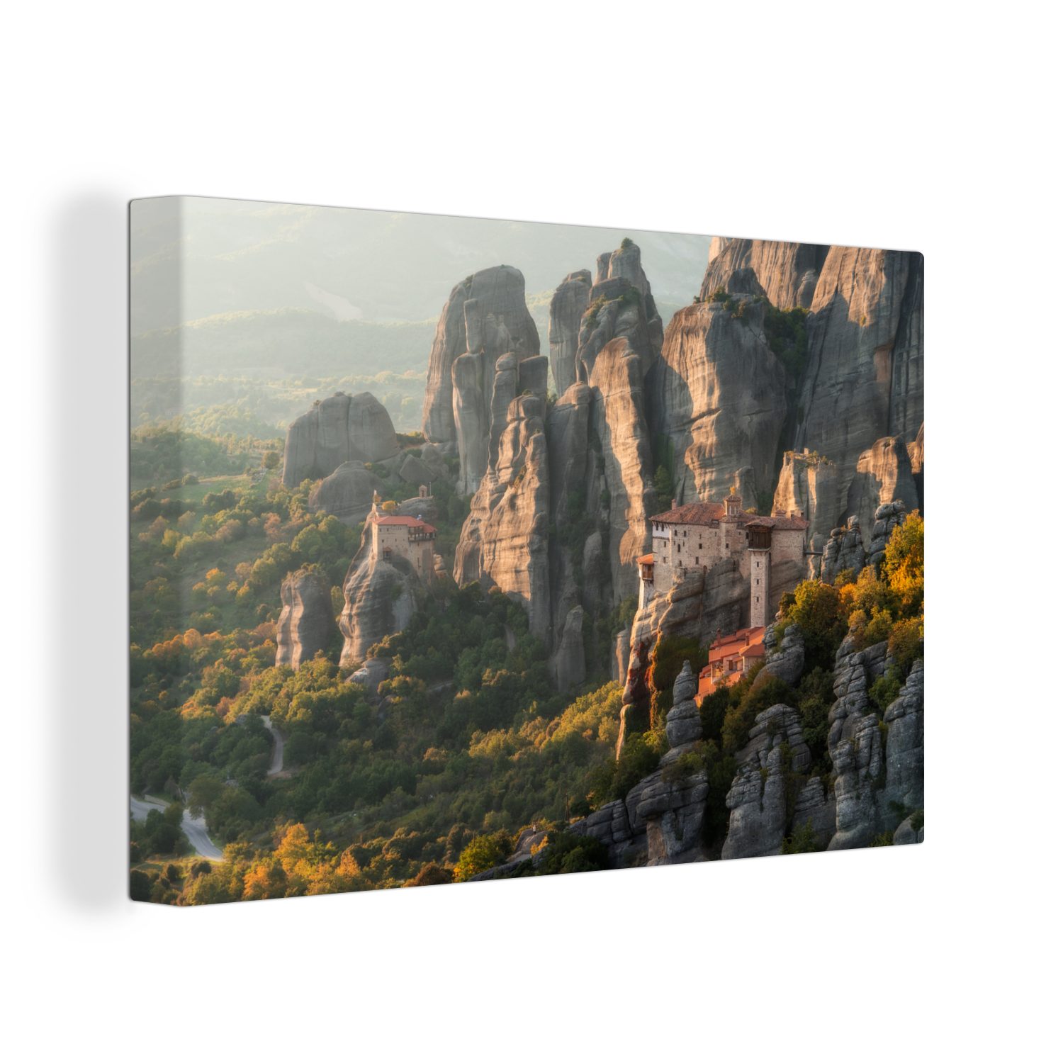 OneMillionCanvasses® Leinwandbild Sonnenaufgang bei den Meteora-Klöstern in günstig online kaufen