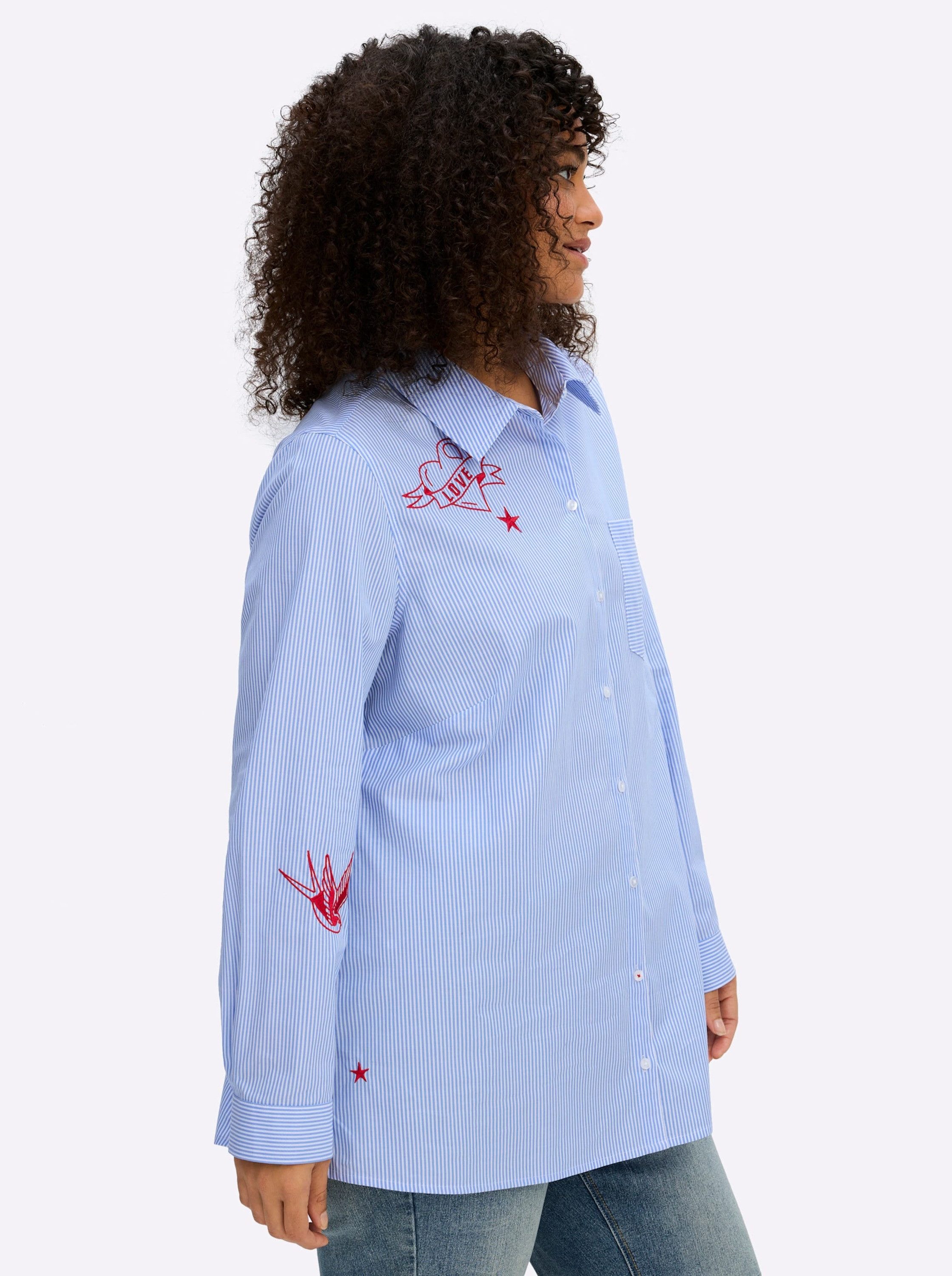 sheego by Joe Browns Klassische Bluse Langarm-Bluse Langarm