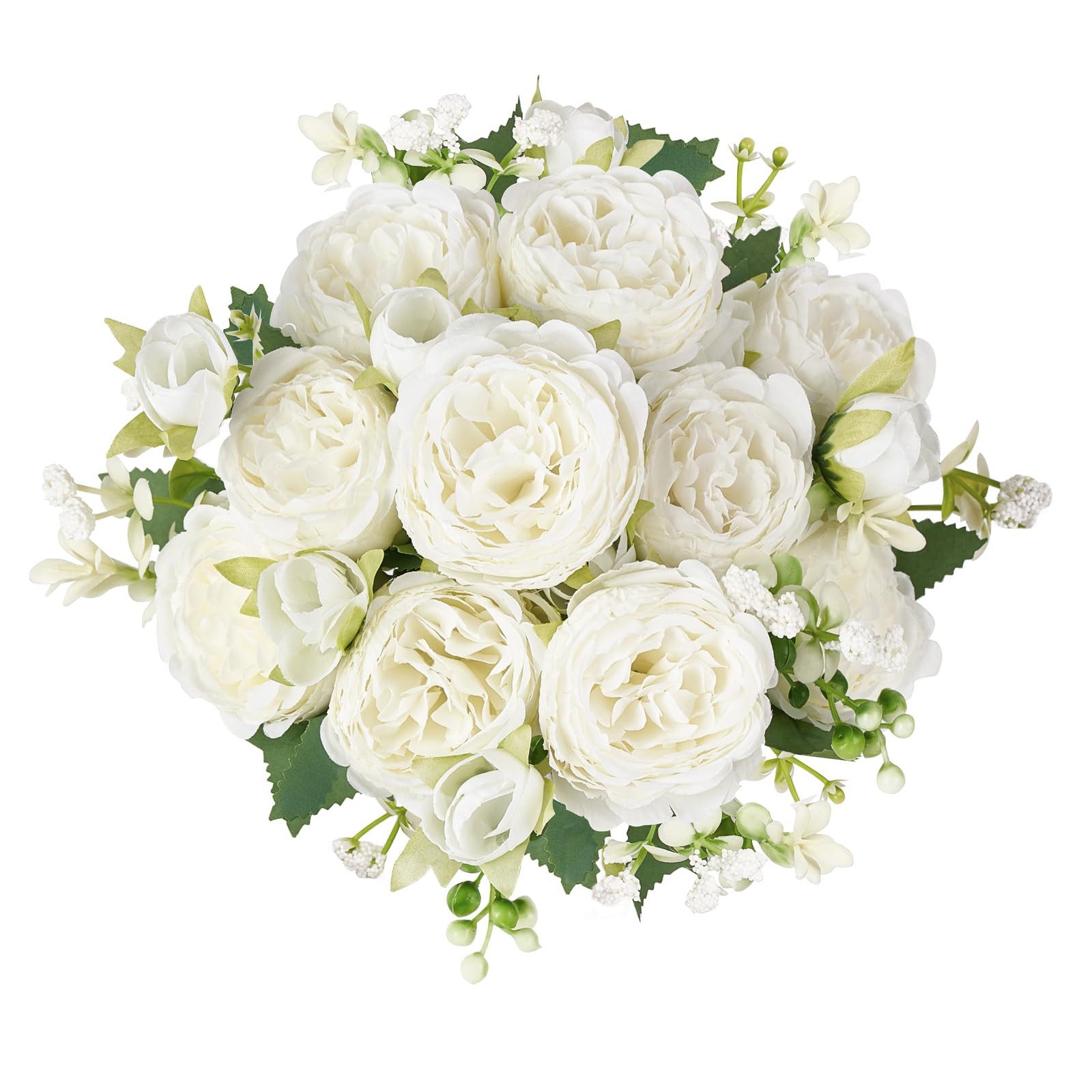 Kunstblumenstrauß 4 Bündel Pfingstrosen, künstliche Blumen, kleine Seidenbl günstig online kaufen