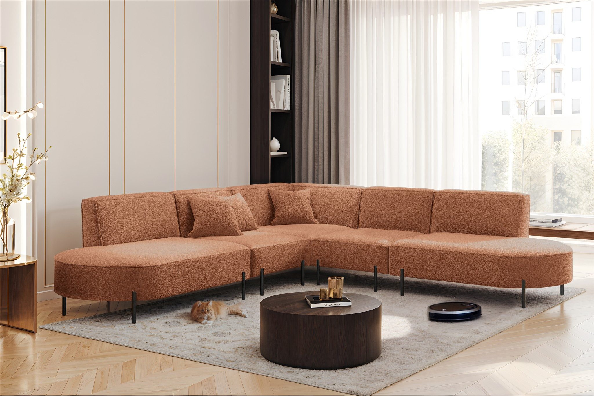 Fun Möbel Ecksofa Sofa VALENCIA Seite günstig online kaufen