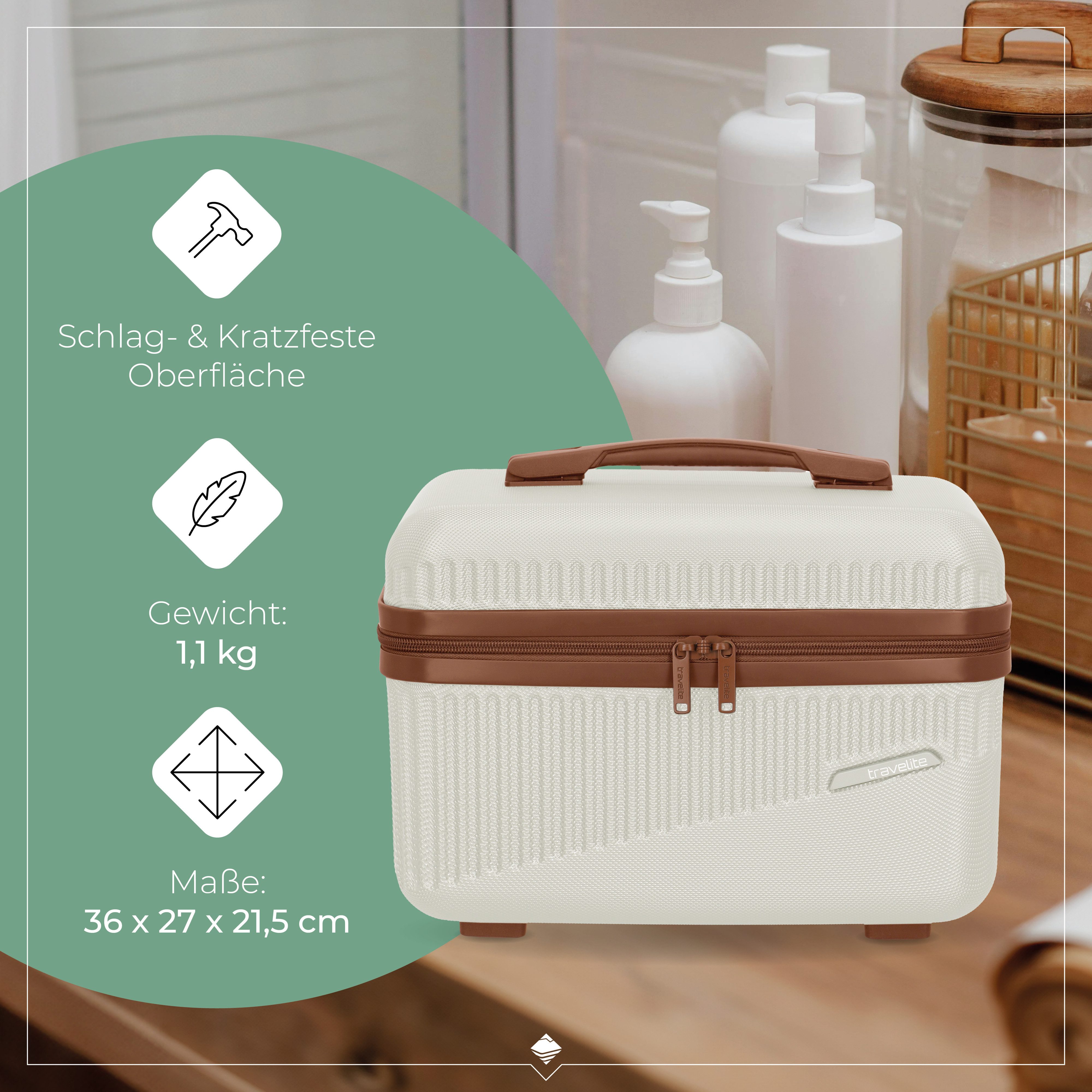 travelite Beautycase BALI Kosmetikkoffer, mit Aufsteckfunktion und Organizer – ideal für Reise und Alltag – Bild 4 von 5