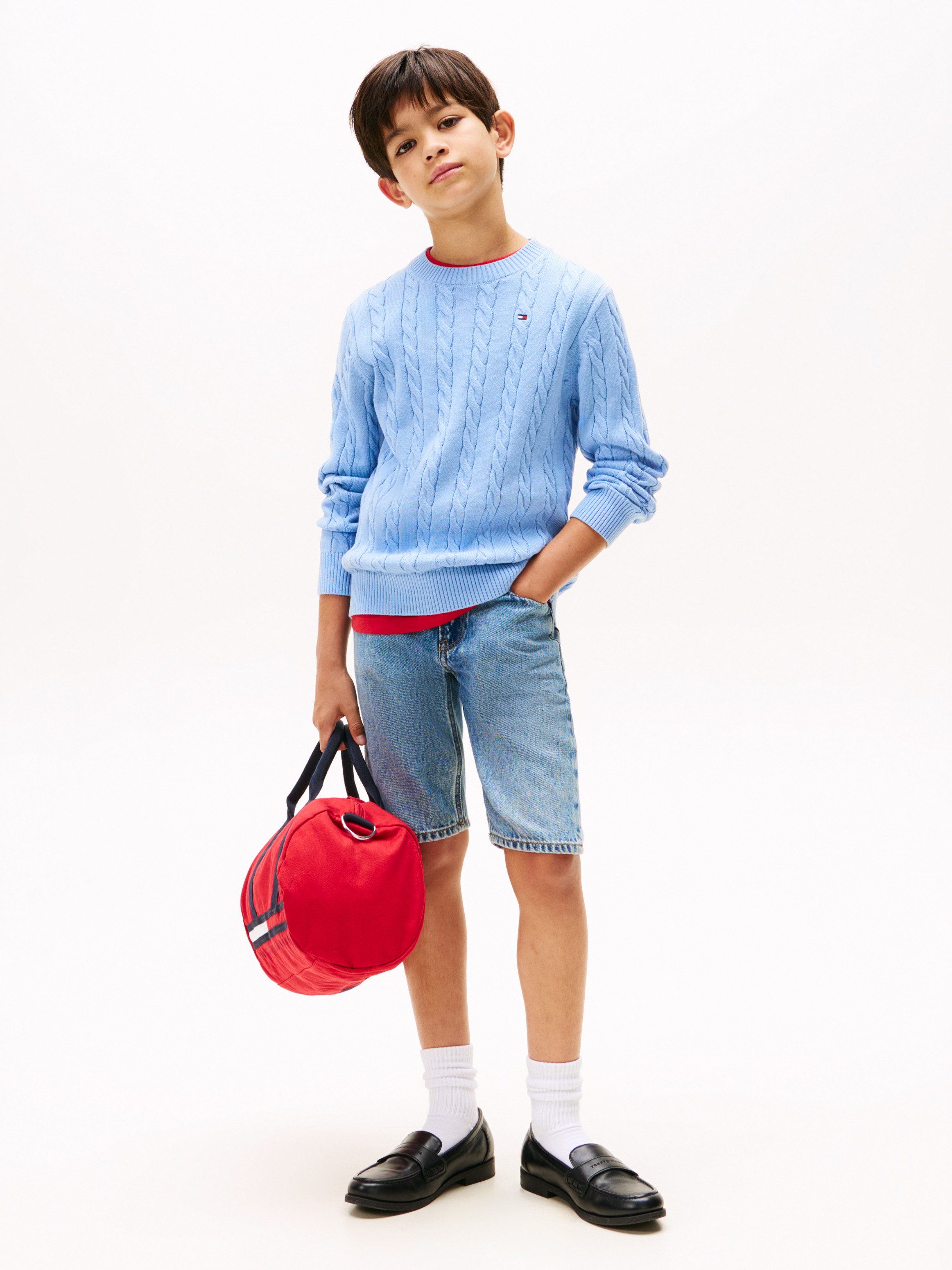 Tommy Hilfiger Strickpullover COTTON CABLE SWEATER günstig online kaufen