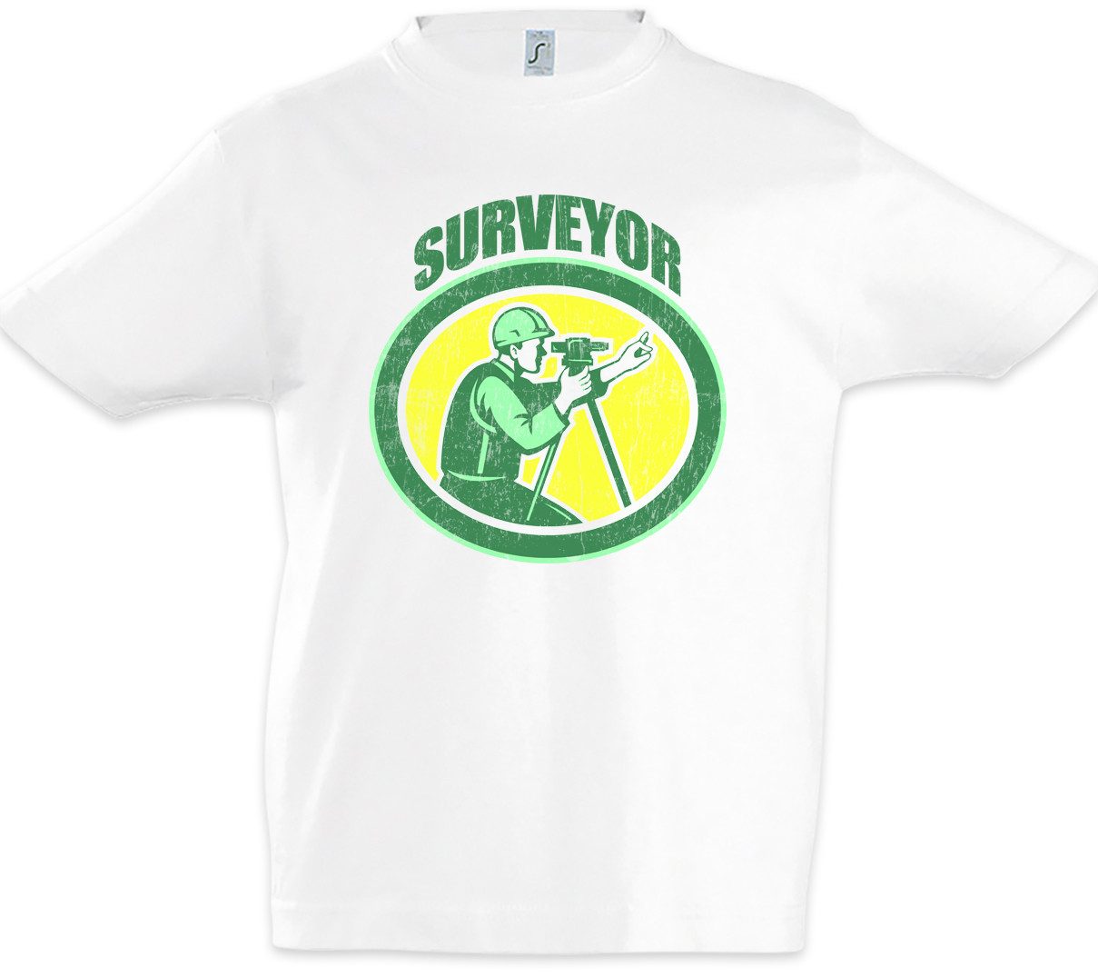 Urban Backwoods Print-Shirt Surveyor II Kinder T-Shirt Gutachter Experte Ingenieur Bauleiter (1-tlg) Architekt Polier Baustelle Manager