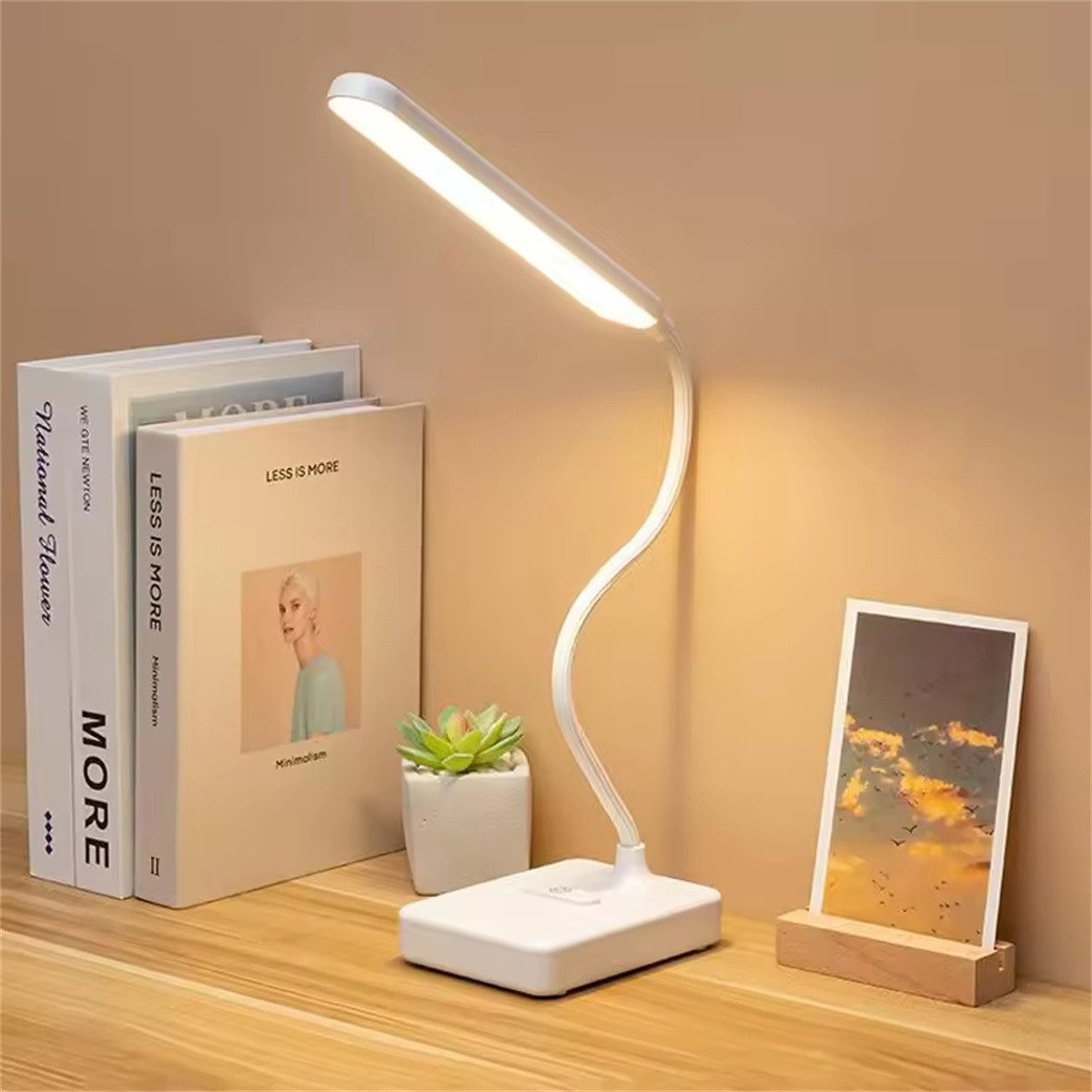 ZEUOPQ LED Schreibtischlampe Kabellose Leselampe als günstig online kaufen