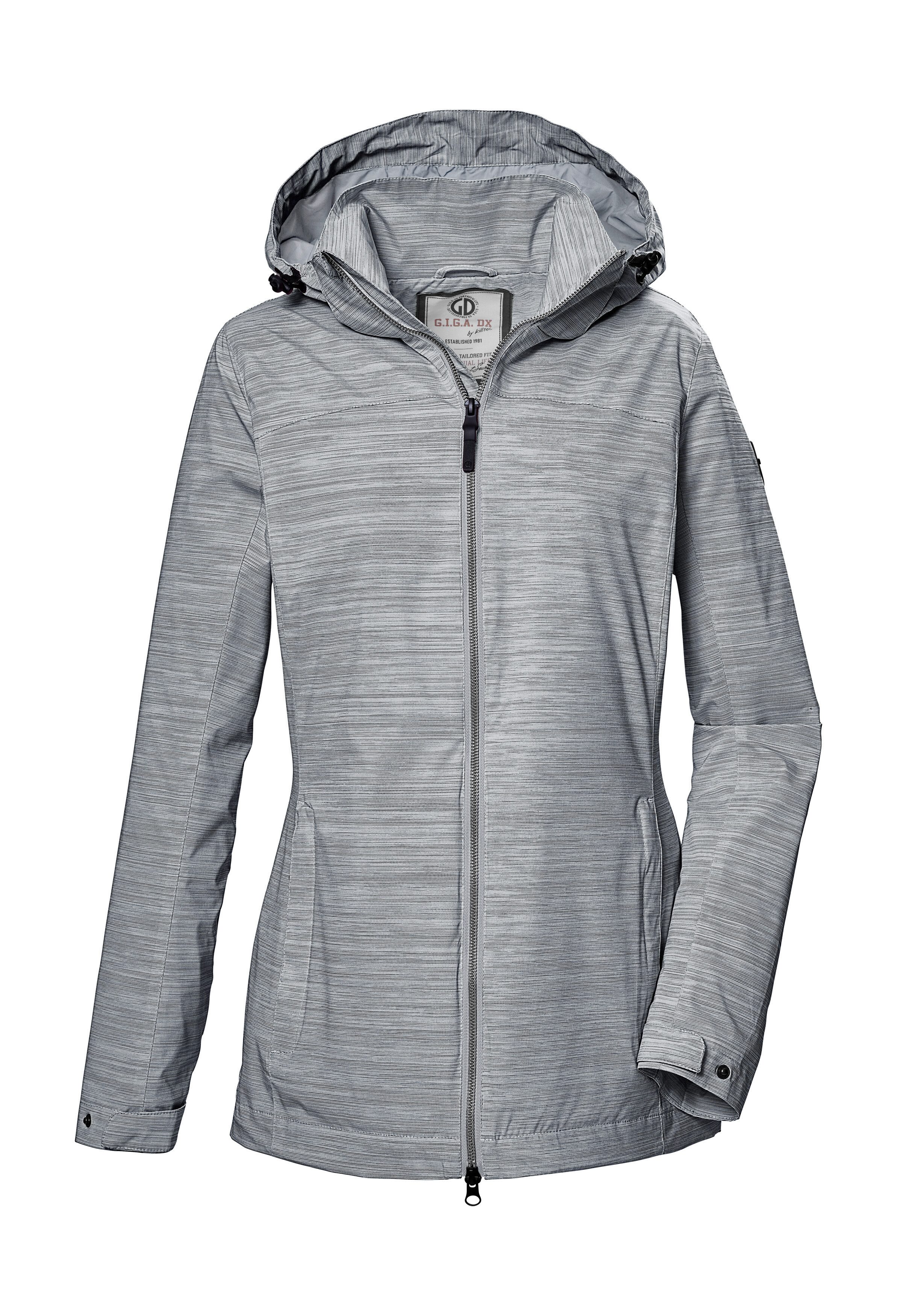 G.I.G.A. DX by killtec Funktionsjacke GS 67 WMN JCKT Gestreifte Damen Outdoorjacke, wasserabweisend, 2-Wege-Reißverschluss