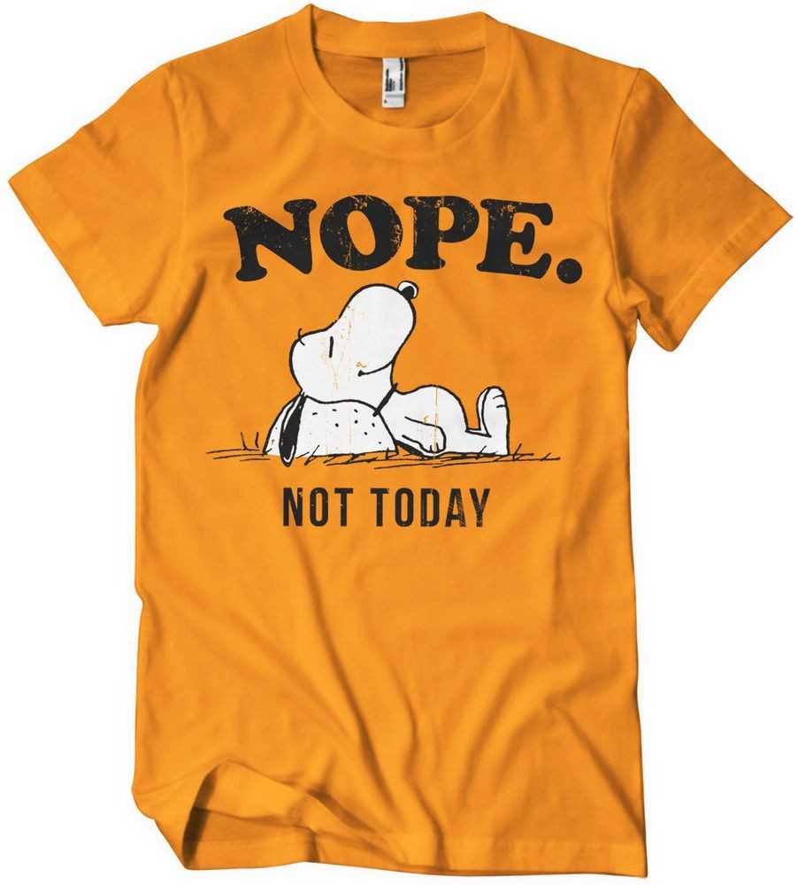 PEANUTS Worldwide LLC T-Shirt Nope Not Today T-Shirt
