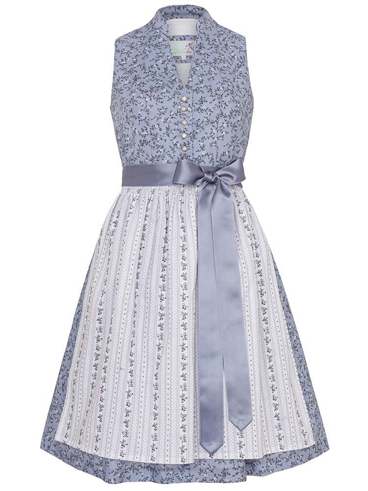 Alpenfee Tracht Dirndl Dirndl Isar 60cm Länge blau