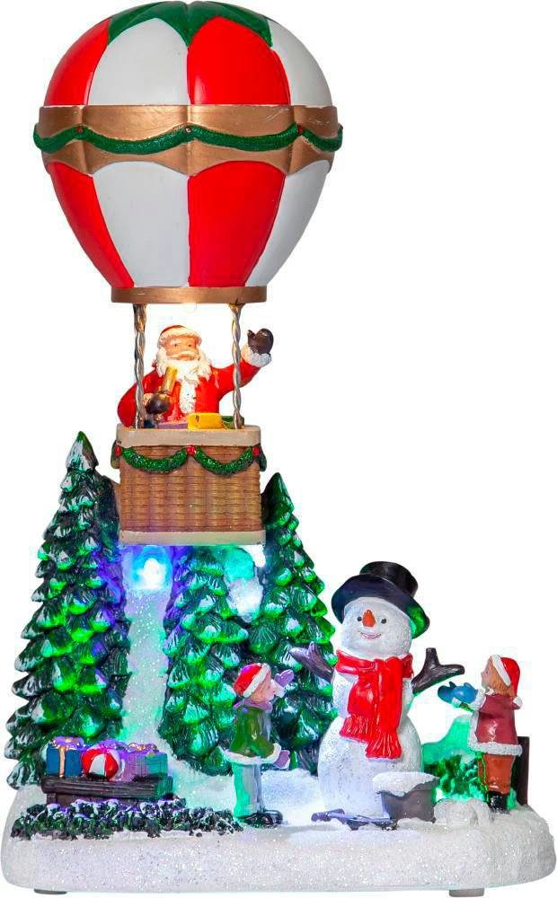 LED Beleuchtung - MERRYVILLE, Dekoobjekt - Heißluftballon - LED fest RGBW EGLO LED Winter integriert, Weihnachtsdeko