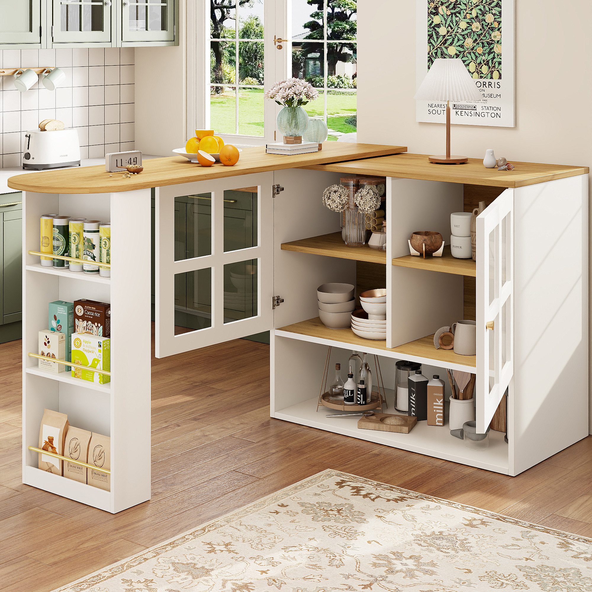 HAUSS SPOLE Bartisch 360° drehbare Essbar günstig online kaufen