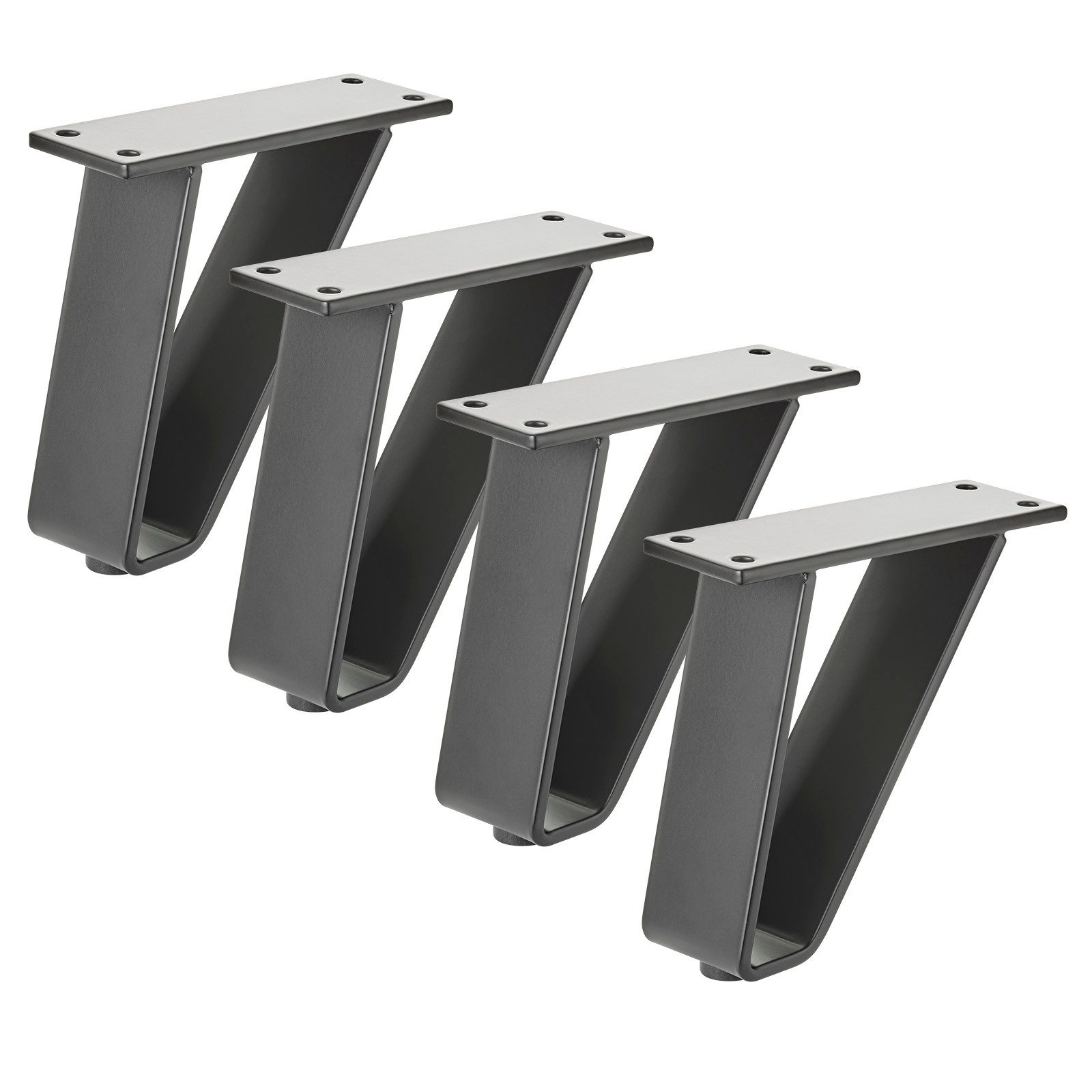 SO-TECH® Möbelfuß TANGO schwarz matt, belastbar bis 150 kg pro Fuß Sockelfu günstig online kaufen