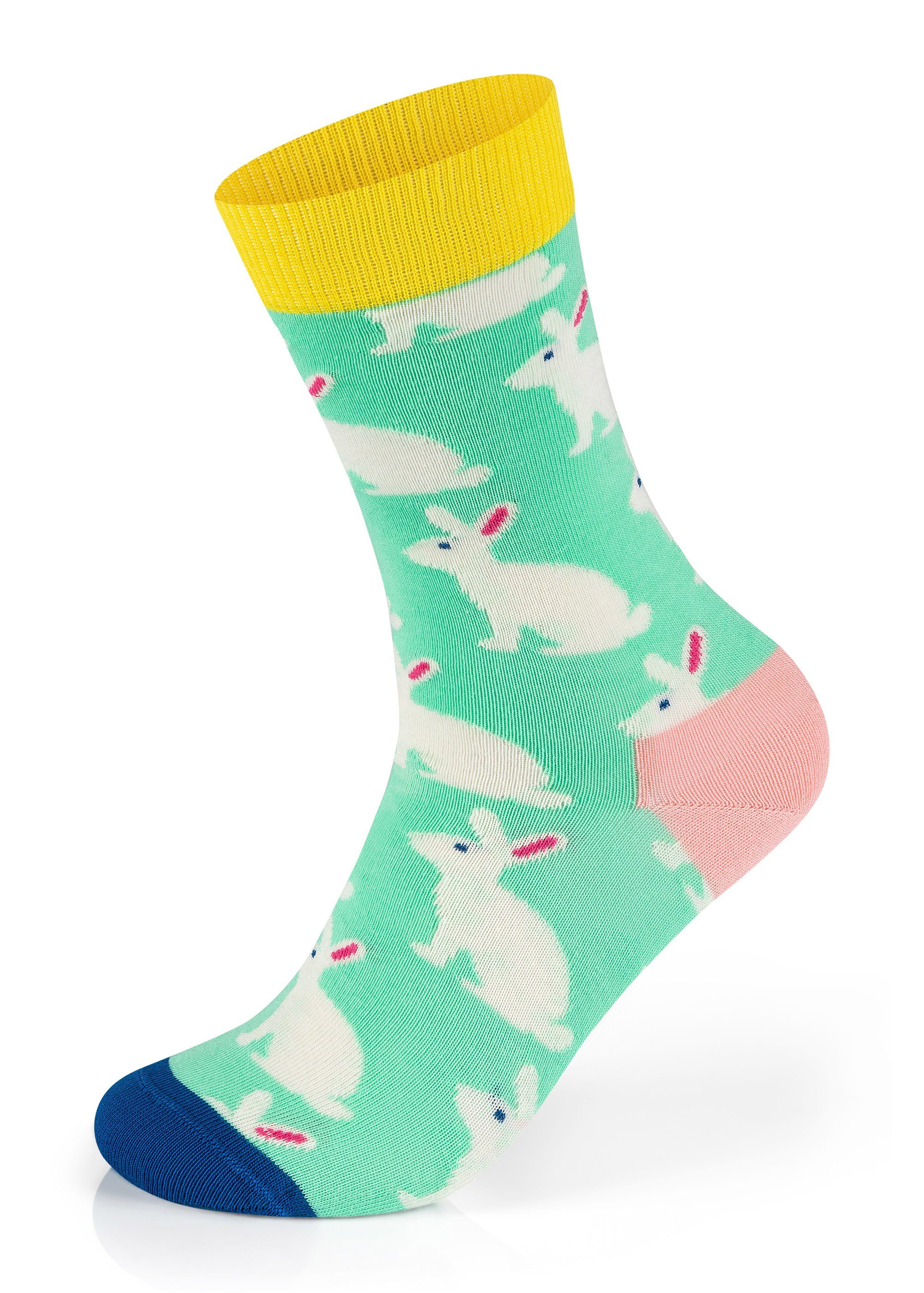 gekämmte Came Socks Happy First Eastern Bunny-What Baumwolle 2-Pack Basicsocken