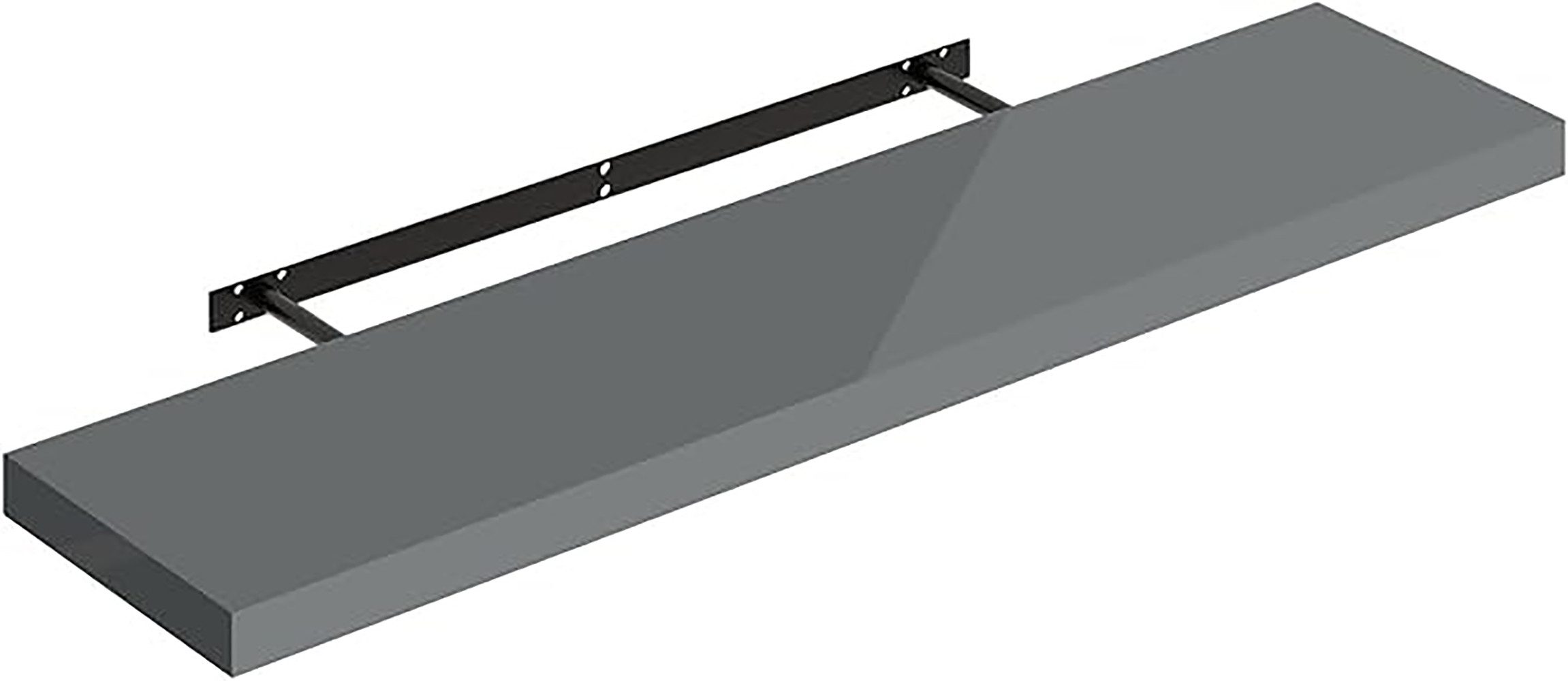 Woltu Wandregal, 1-tlg., hochglänzend Wandboard Schweberegal CD DVD Regal