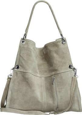 Caspar Schultertasche TL805 Damen Wildleder Schultertasche