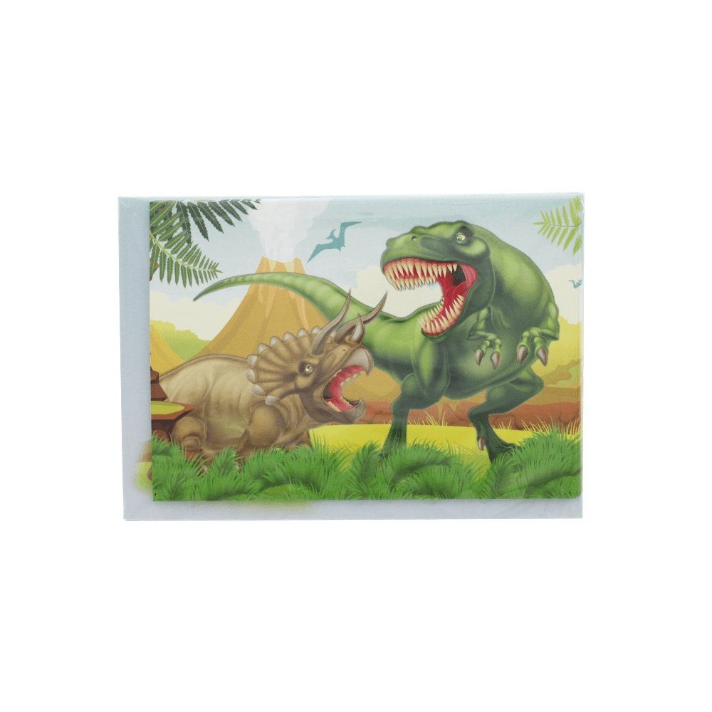 Kiids Einladungskarten Einladung Dinosaurier Party