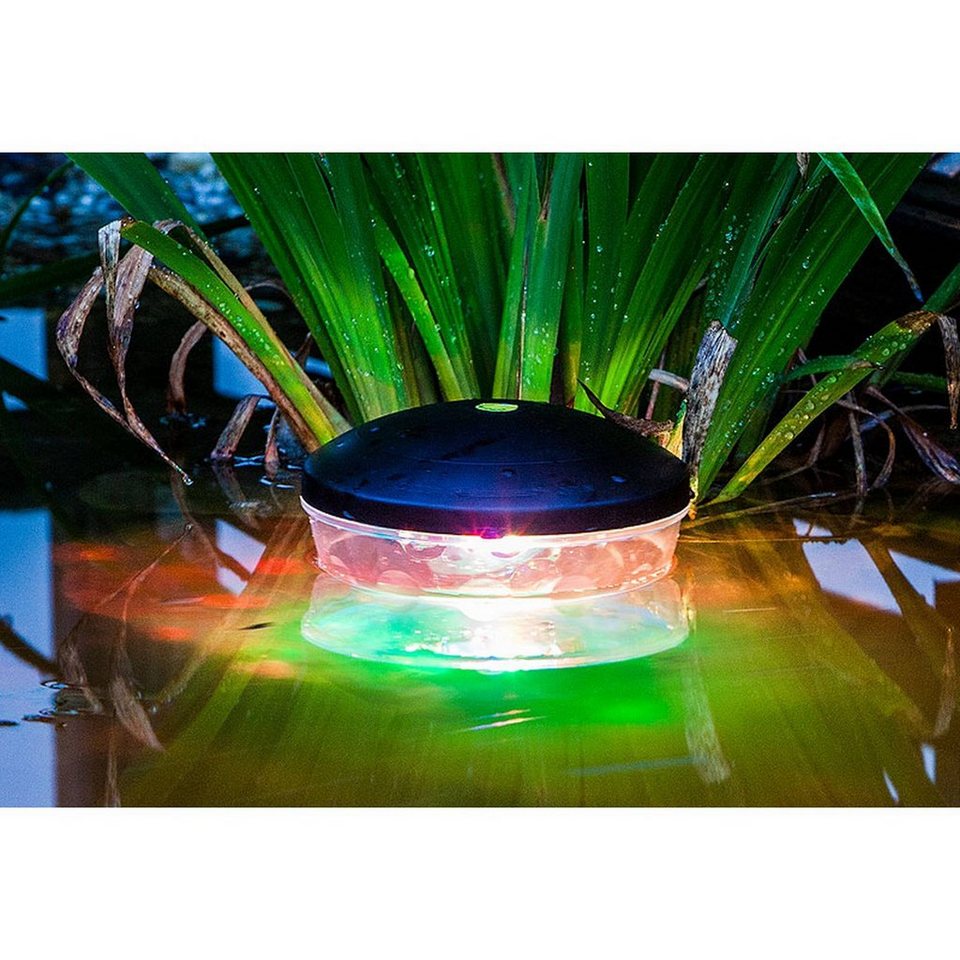 Heissner LED Teichleuchte Schwimmende Unterwasserlichtshow, 4 LED\'s RGB