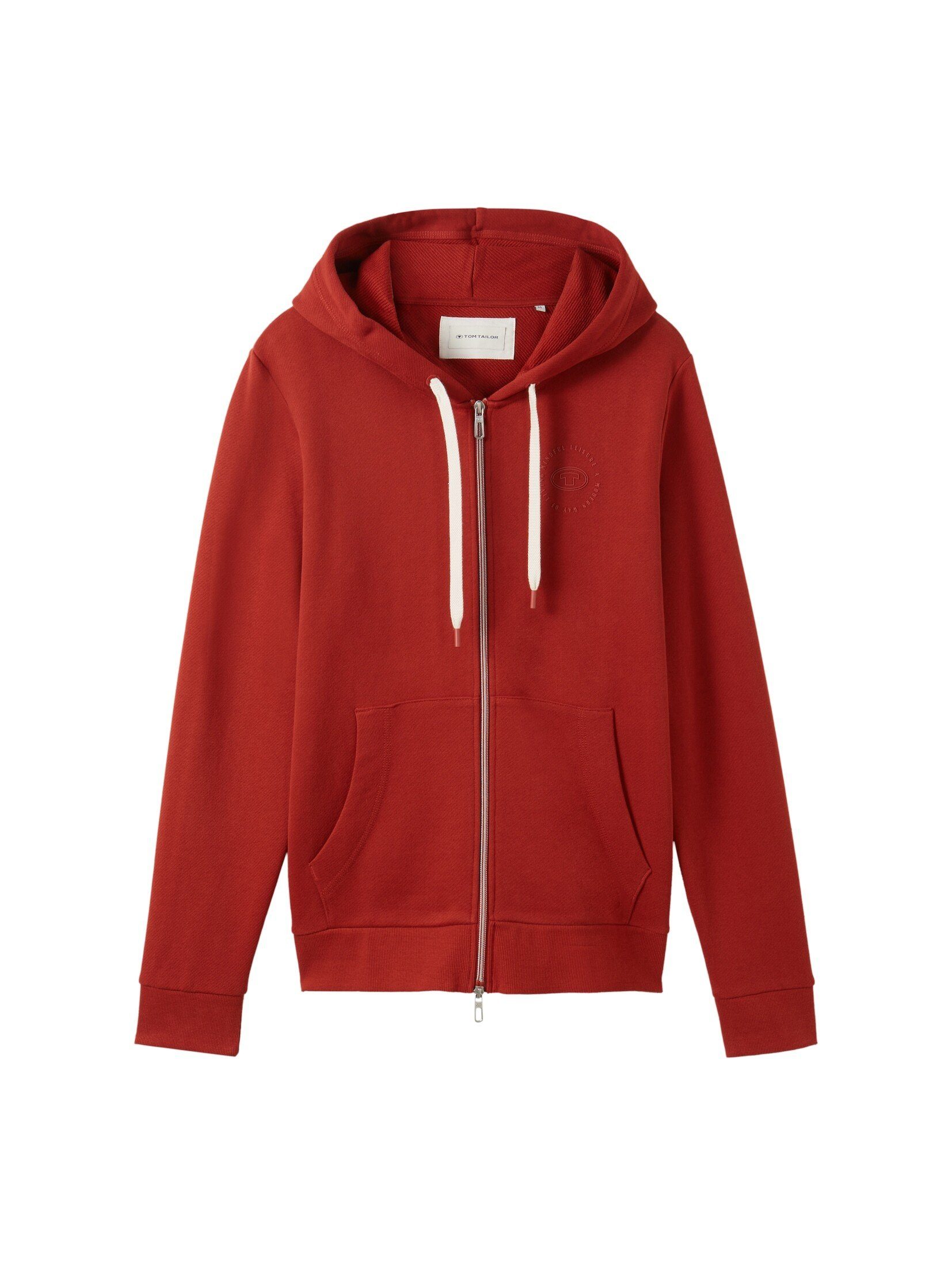 velvet Sweatjacke TAILOR Sweatshirtjacke red TOM