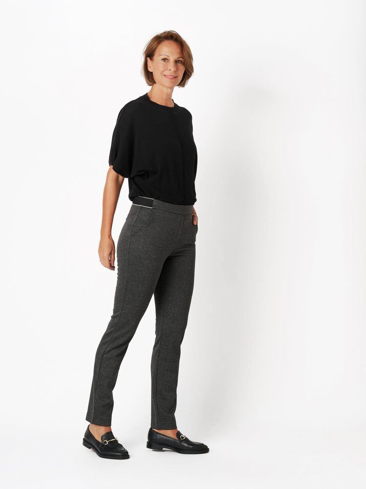 Relaxed by TONI Stretch-Hose Alice mit Fischgrätmuster günstig online kaufen