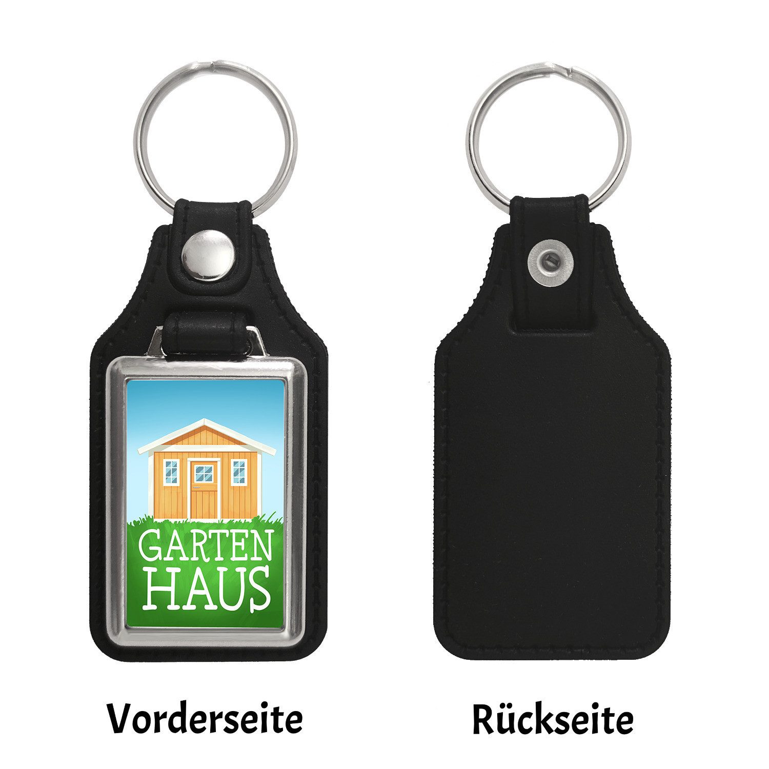 speecheese Schlüsselanhänger Gartenhaus Schlüsselanhänger mit Kunstleder-An günstig online kaufen