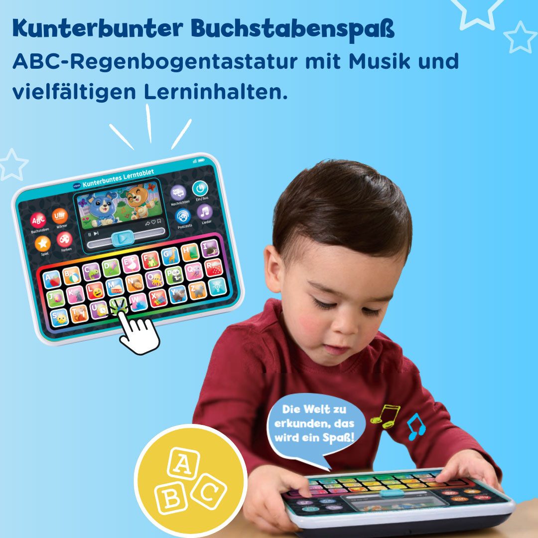 Vtech® Lerntablet Vtech Baby, Kunterbuntes Lerntablet, mit leuchtender Tastatur