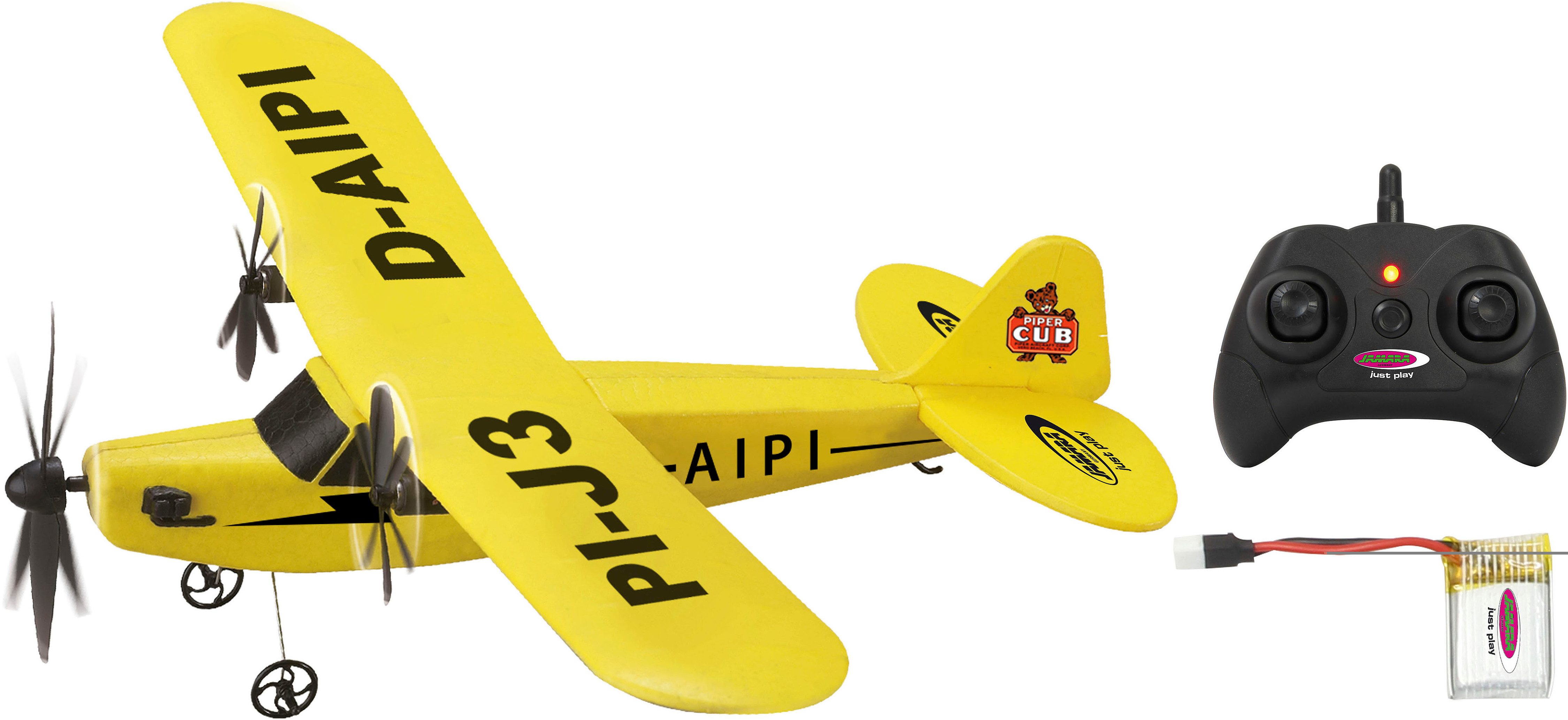 Jamara RC-Flugzeug Piper J3-CUB Flugzeug, 2,4 GHz, Gyro 2CH