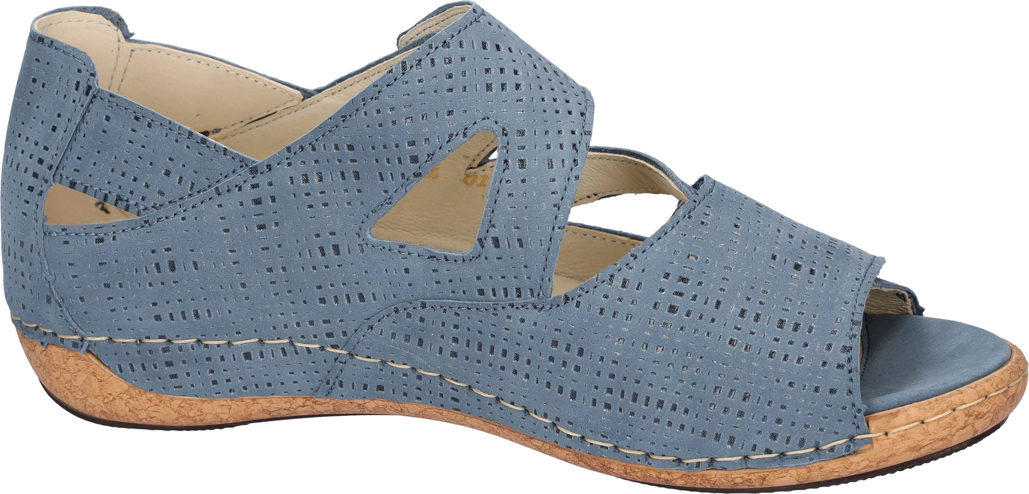 Waldläufer HELIETT Sandale, Keilsandalette, Sommerschuh, Komfortschuh, Klettverschlüsse, H-Weite