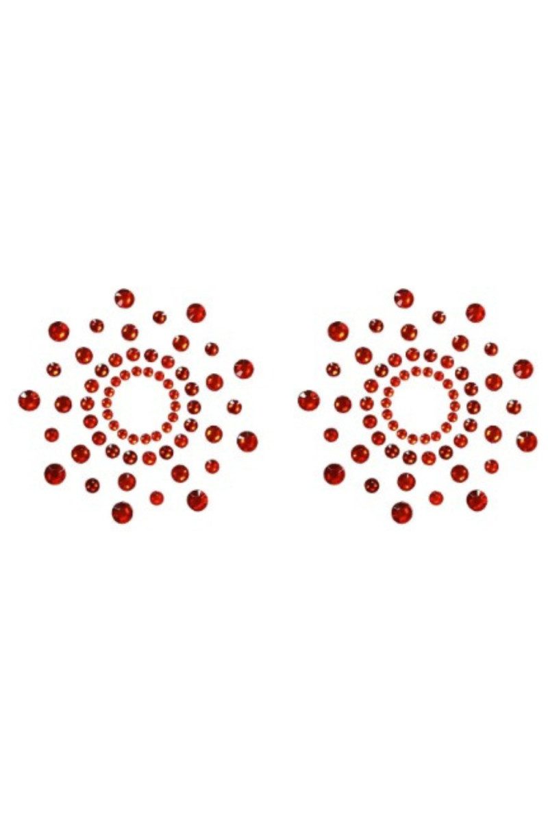 Be Lily Accessoires Brustwarzenabdeckung, Nipple Covers in rot - One Size