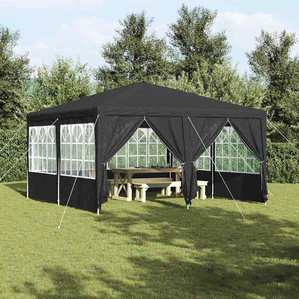 vidaXL Partyzelt Party-Zelt Anthrazit 400 x 400 x 266 cm Polyethylen