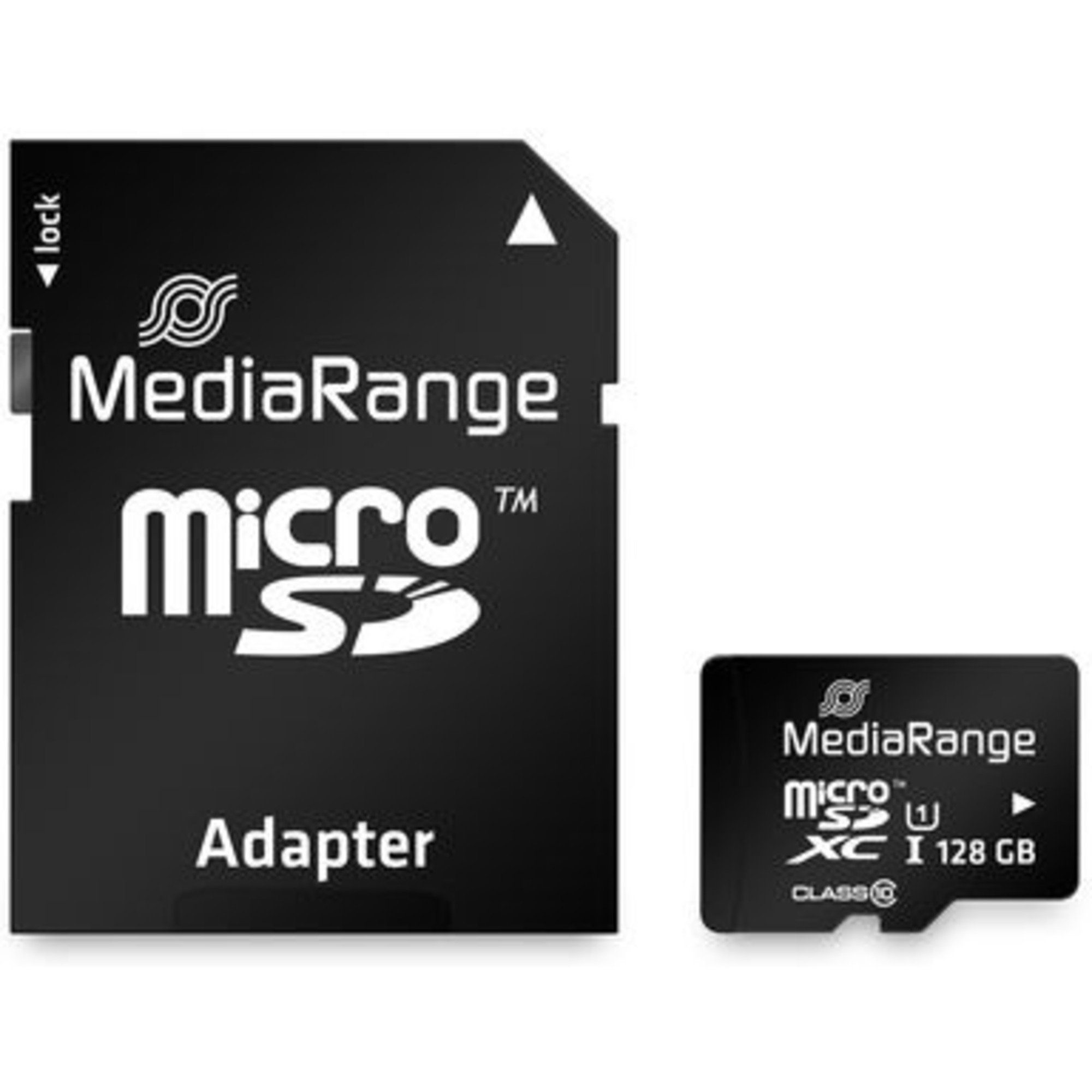 MediaRange 128 GB microSDXC, Speicherkarte, (Class externer Speicher