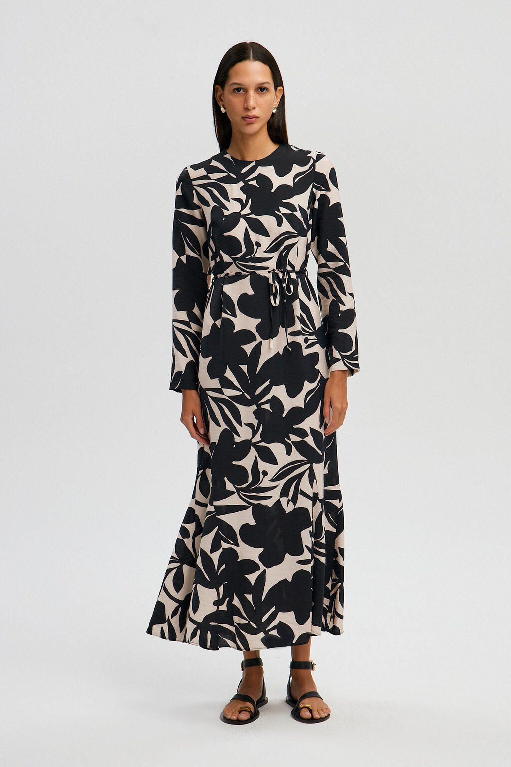 touche prive Midikleid KLEID MIT BÜRSTENDETAILMUSTER