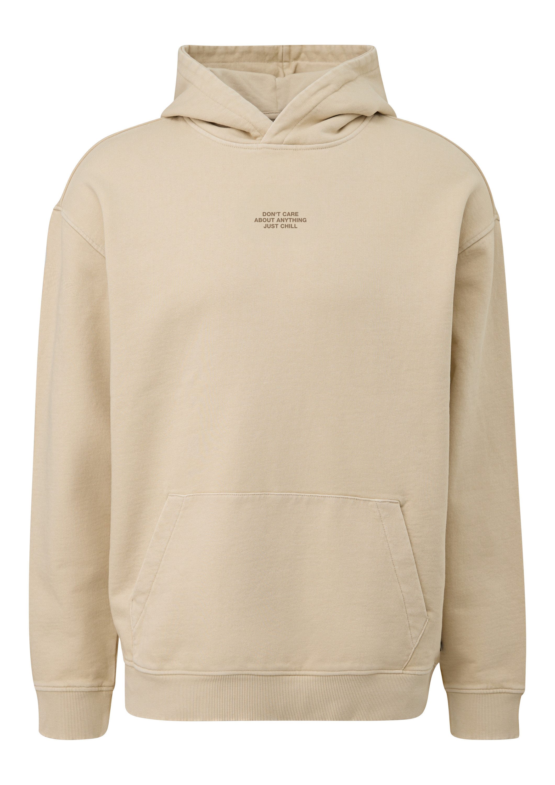 QS Sweatshirt Sweatshirt Gewaschener Hoodie mit günstig online kaufen