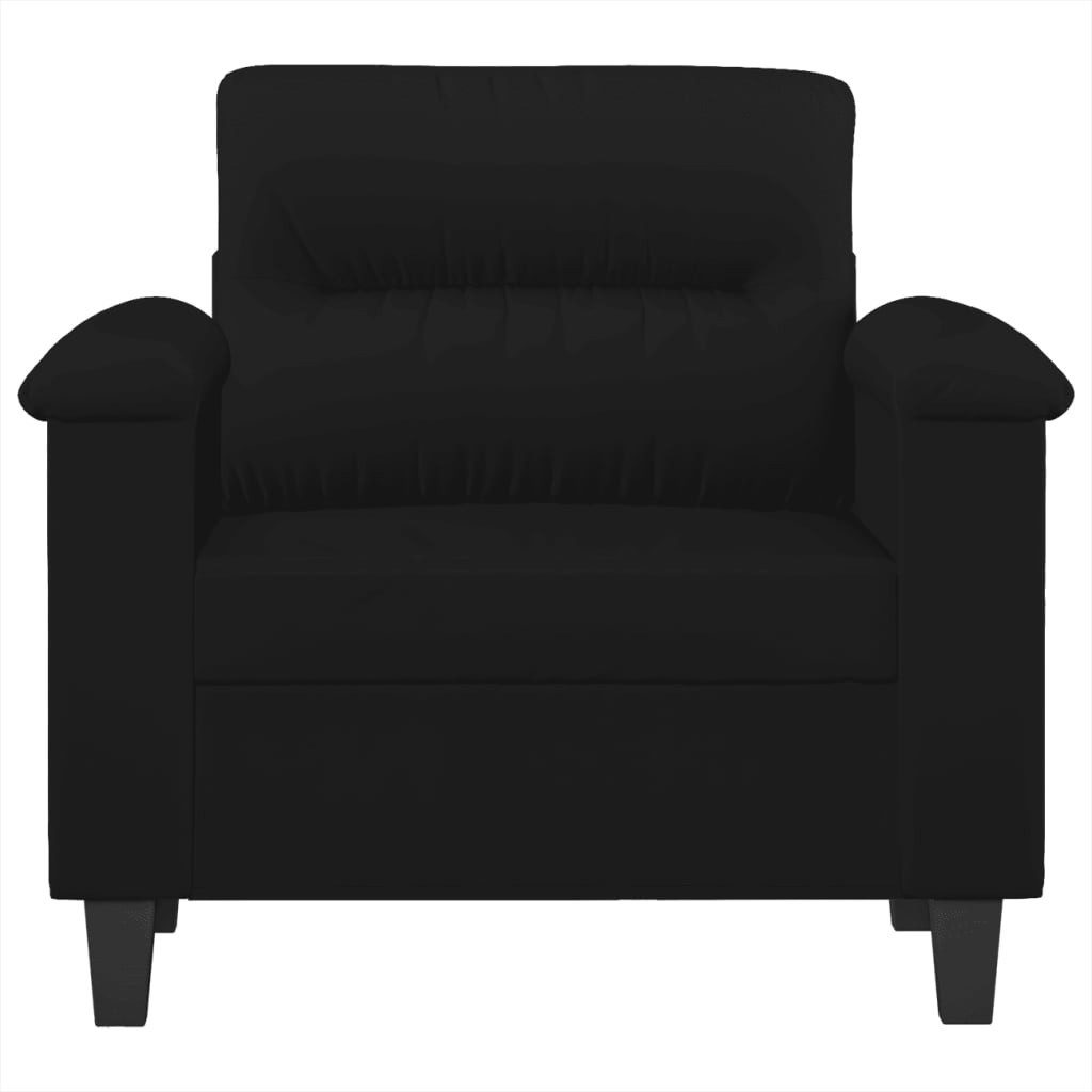 vidaXL Sofa Sessel Schwarz 60 cm Mikrofasergewebe günstig online kaufen
